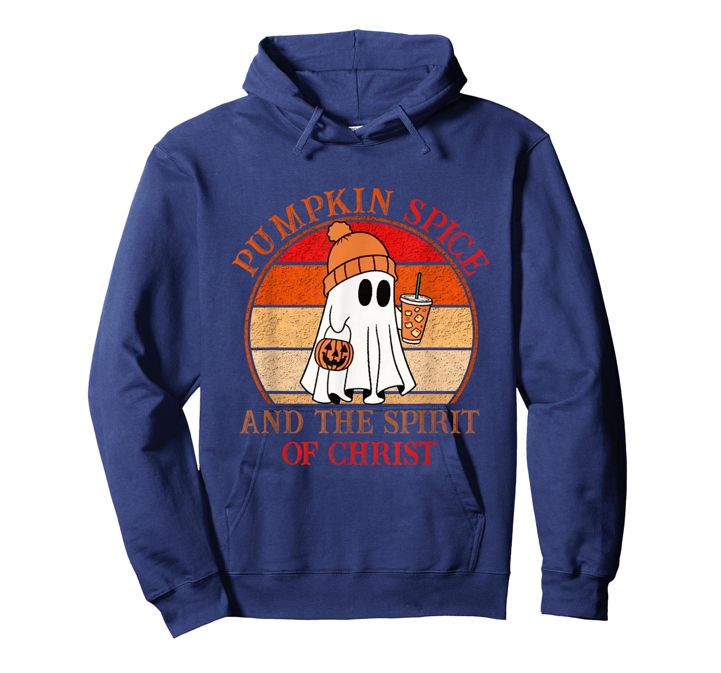 Cute Ghost Pumpkin Spice The Spirit of Christ Halloween T-Shirt