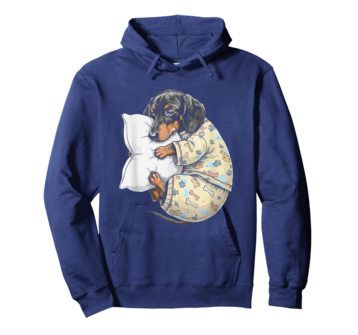 Funny Sleepy Dachshund Weiner Dog Pajama Adults Kids Doxie T-Shirt
