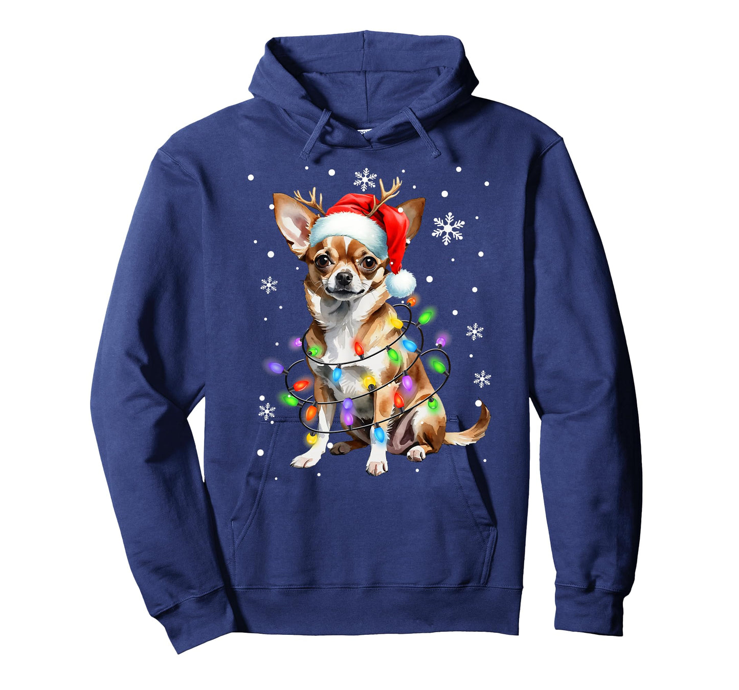 Chihuahua dog Christmas Sweater Dog Xmas Lights T-Shirt