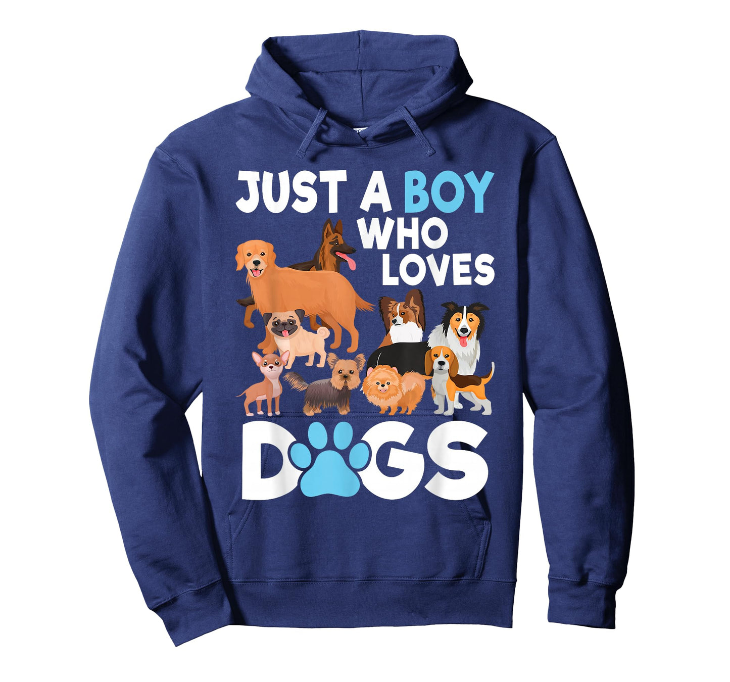 Just A Boy Who Loves Dogs Funny Dog Lover Boys Kids T-Shirt