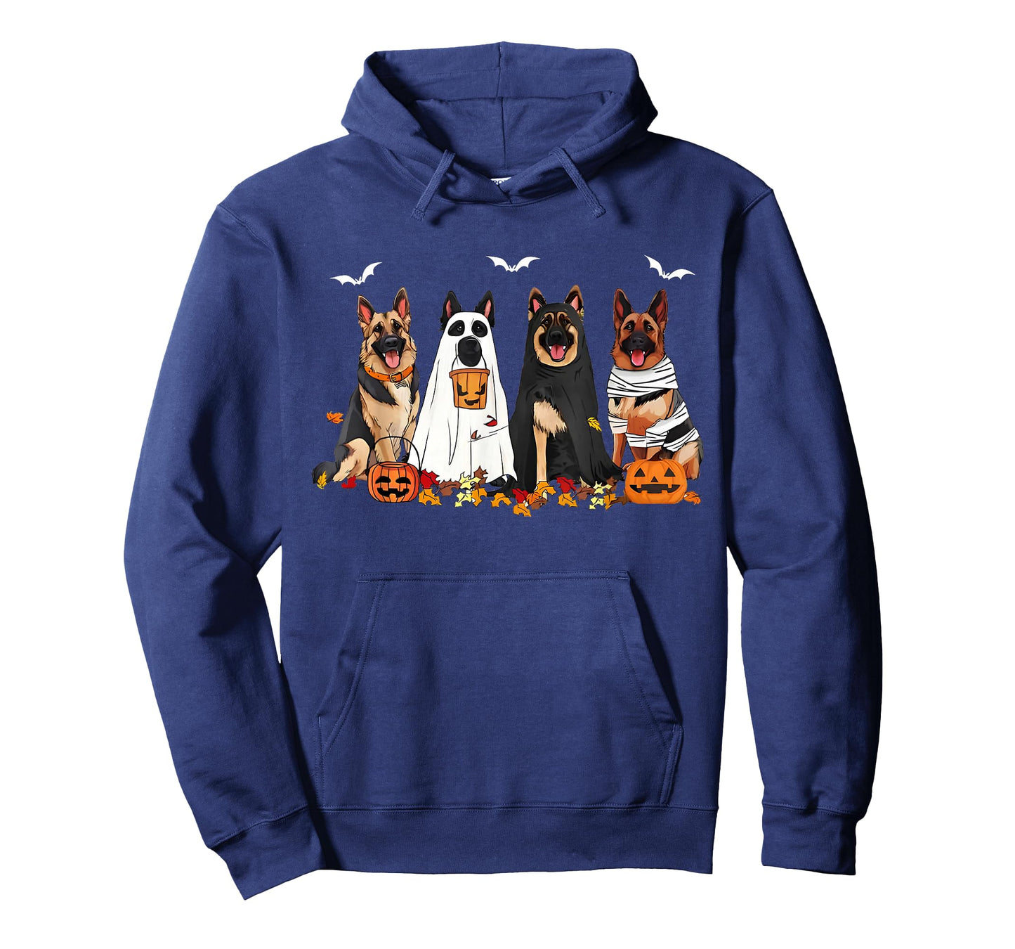 Funny Ghost German Shepherd Halloween Dog Mom Dog Witch T-Shirt