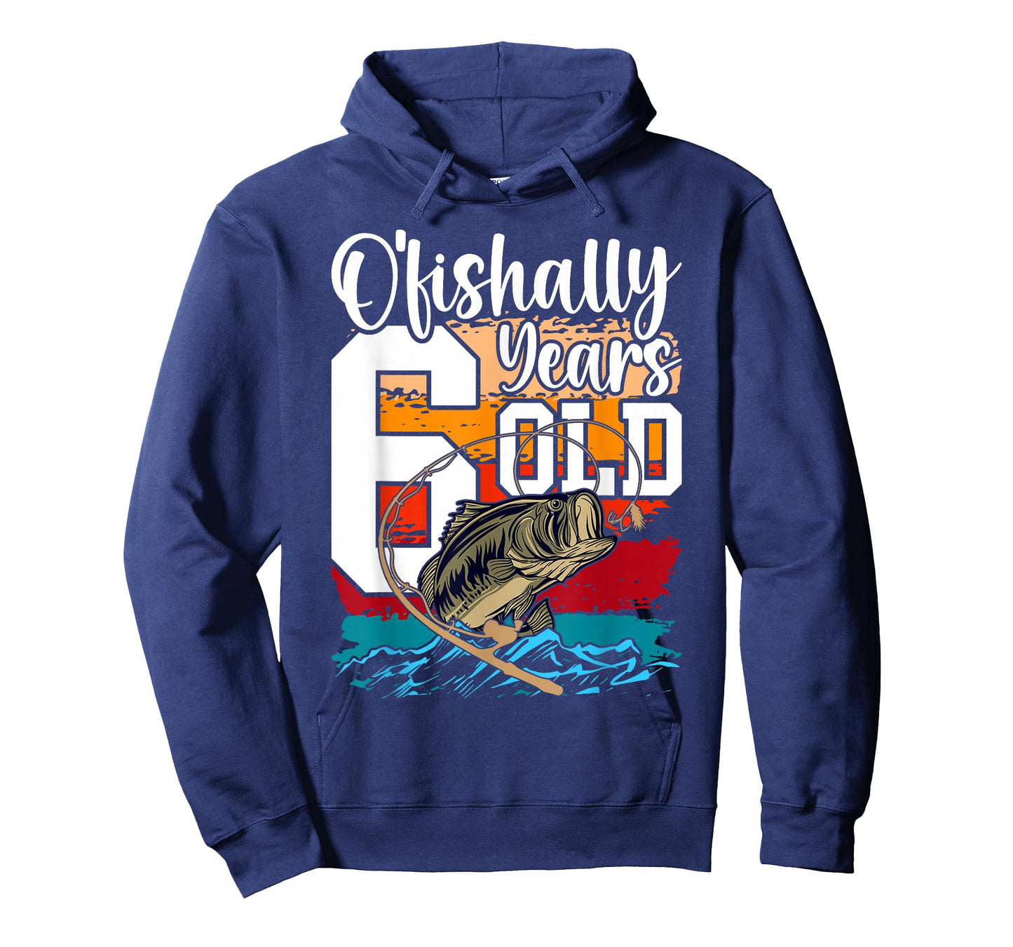 Ofishally 6 Years Old Fisherman 6th Birthday Fishing T-Shirt