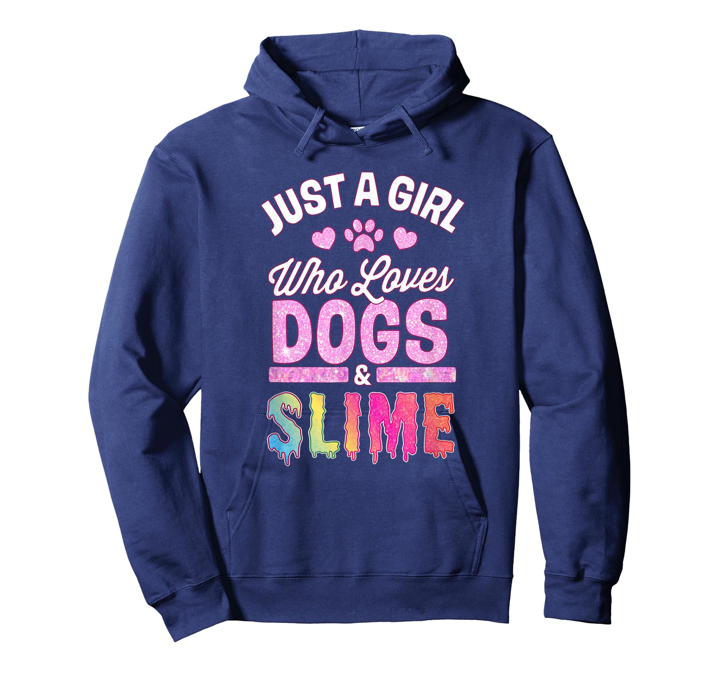Just A Girl Who Loves Dogs & Slime t-Shirt- funny gift.