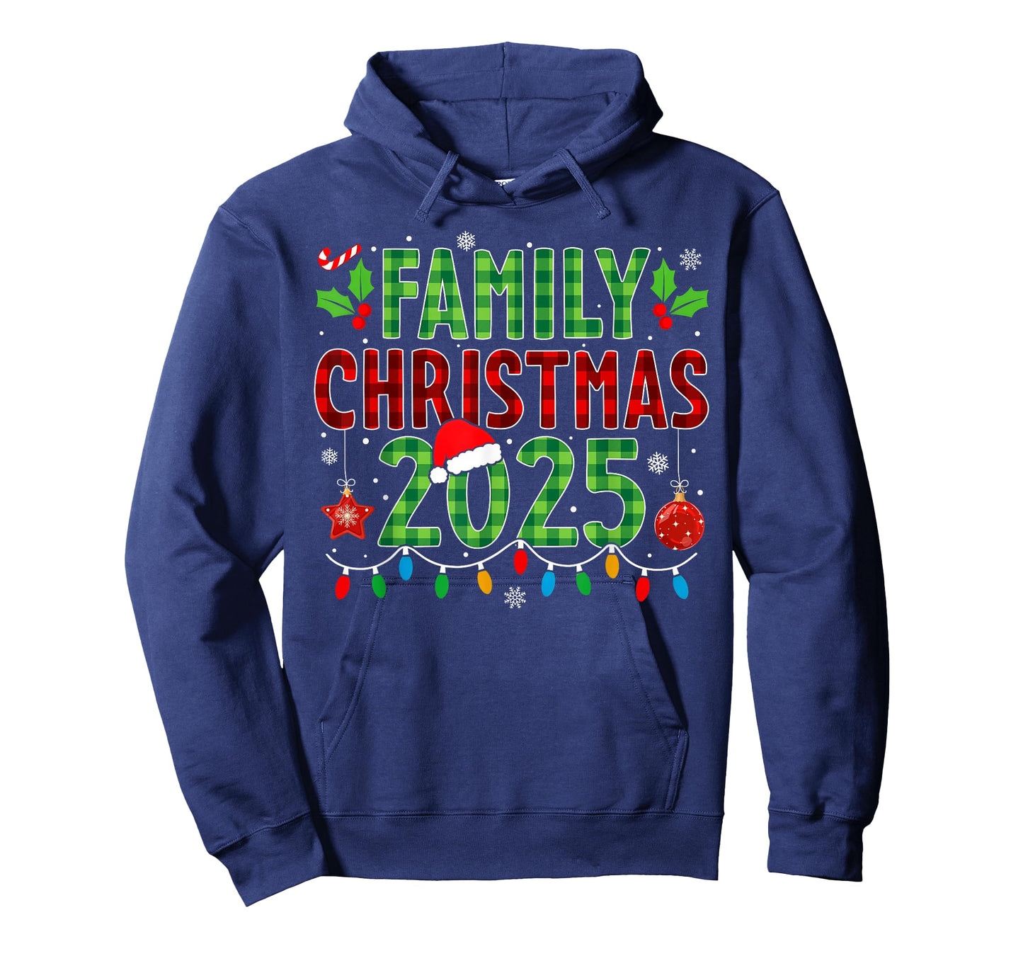Family Xmas Matching Plaid Christmas 2025 Men Women Kids T-Shirt