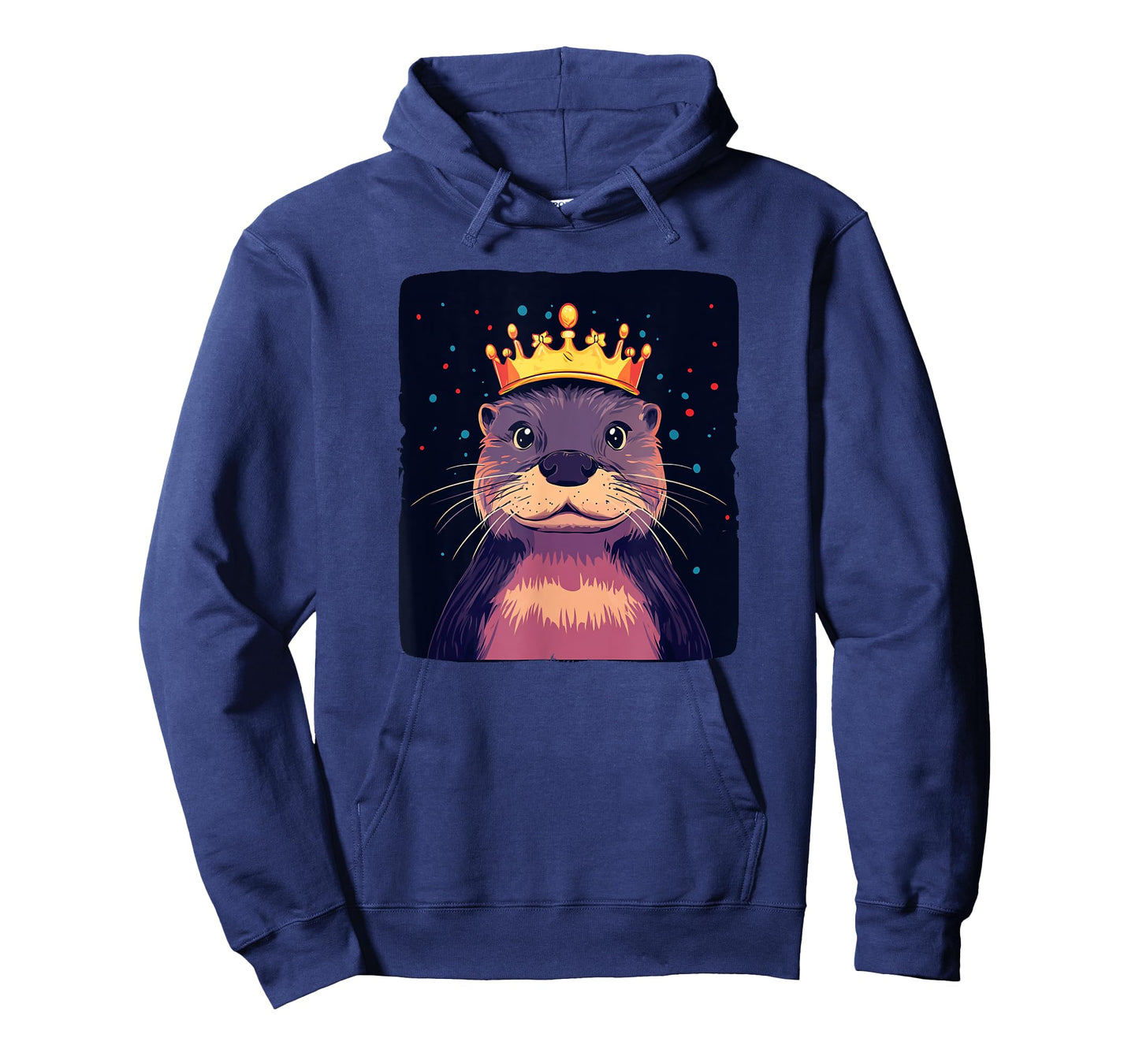 Cute Otter Face with Royal Crown Costume for Adults and Kids T-Shirt