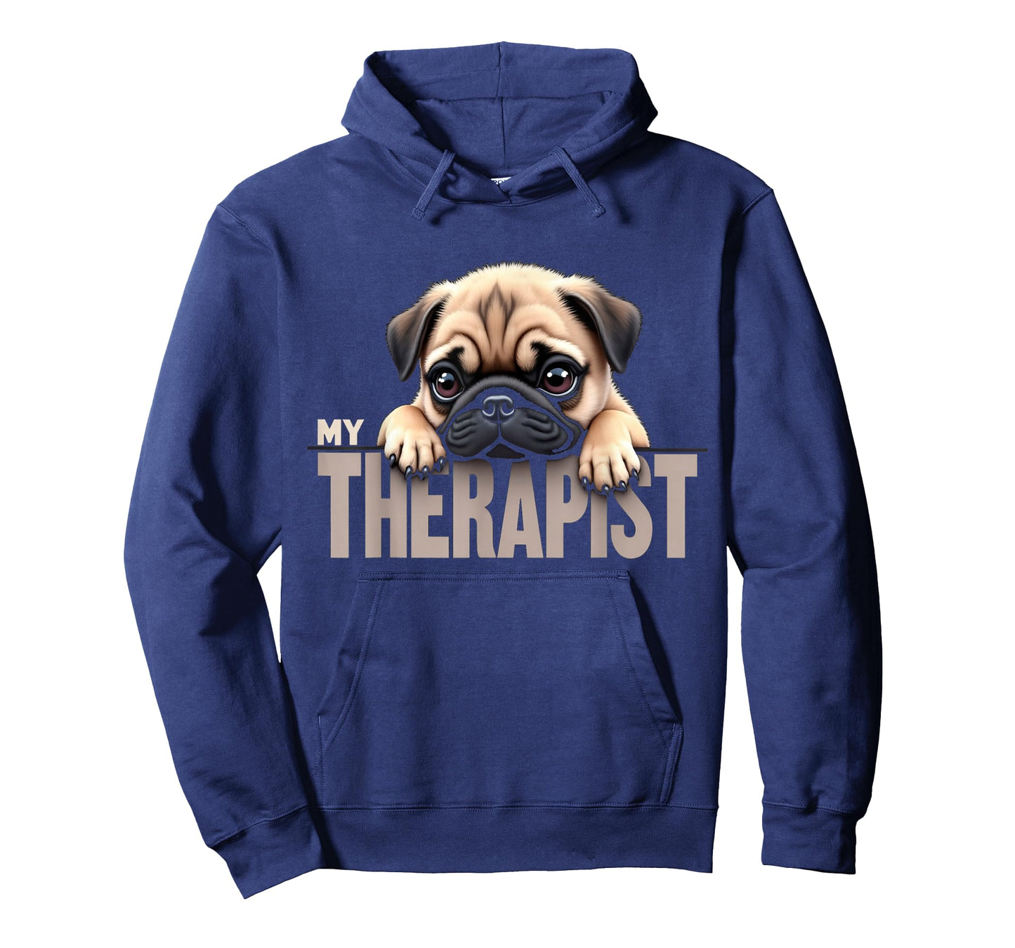 Funny Puppy My Therapist Pug Dog T-Shirt