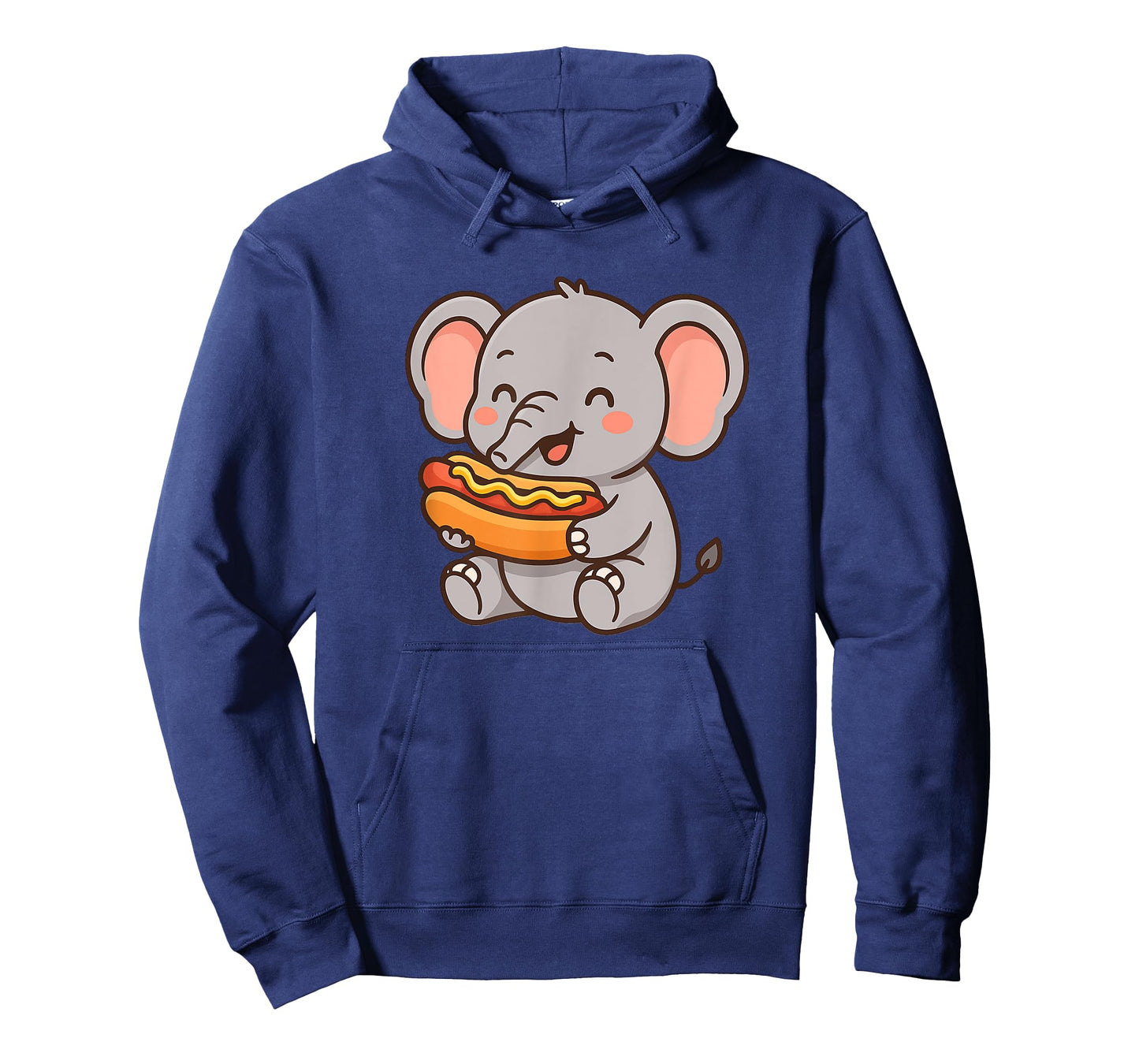 Elephant Eating Hot Dog Shirt Cute Elephant Hot Dog T-Shirt for Men Women Kids
