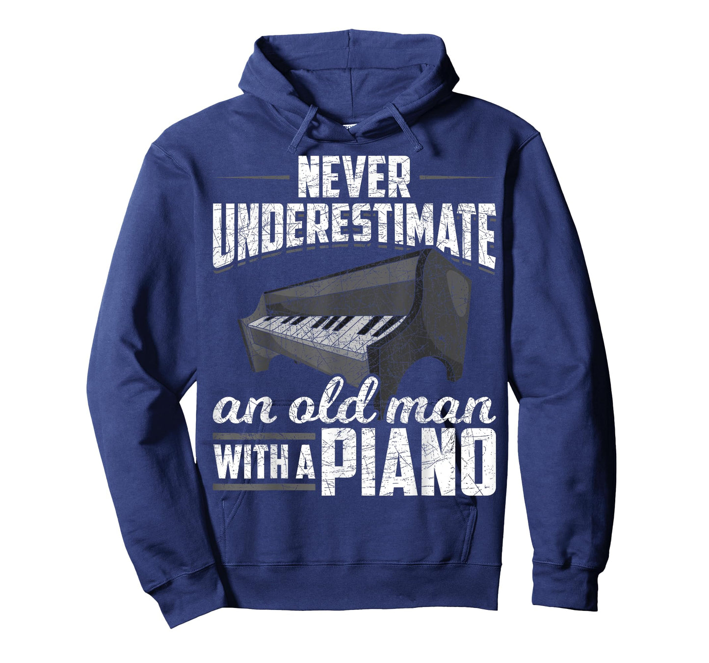 Pianist Music Never Underestimate An Old Man With A Piano T-Shirt