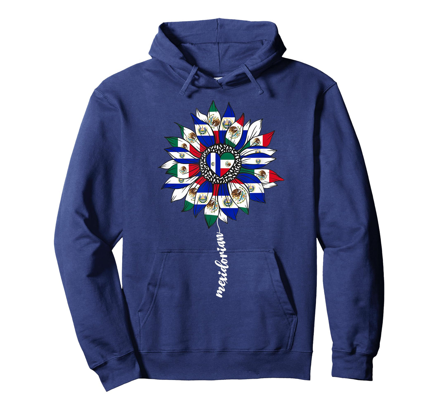 Half Mexican And Salvadorian Mexico El Salvador Flag Girl T-Shirt