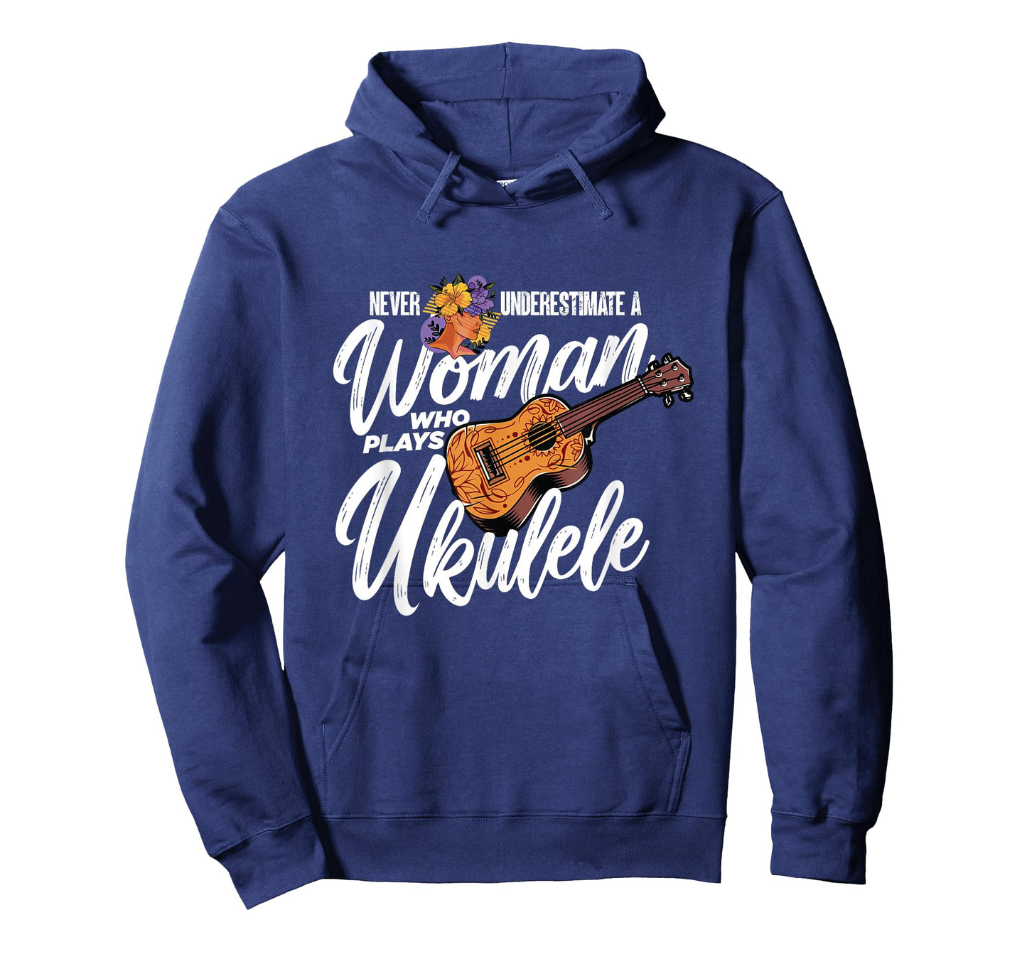Never Underestimate A Woman Who Plays Ukulele | Uke Player T-Shirt