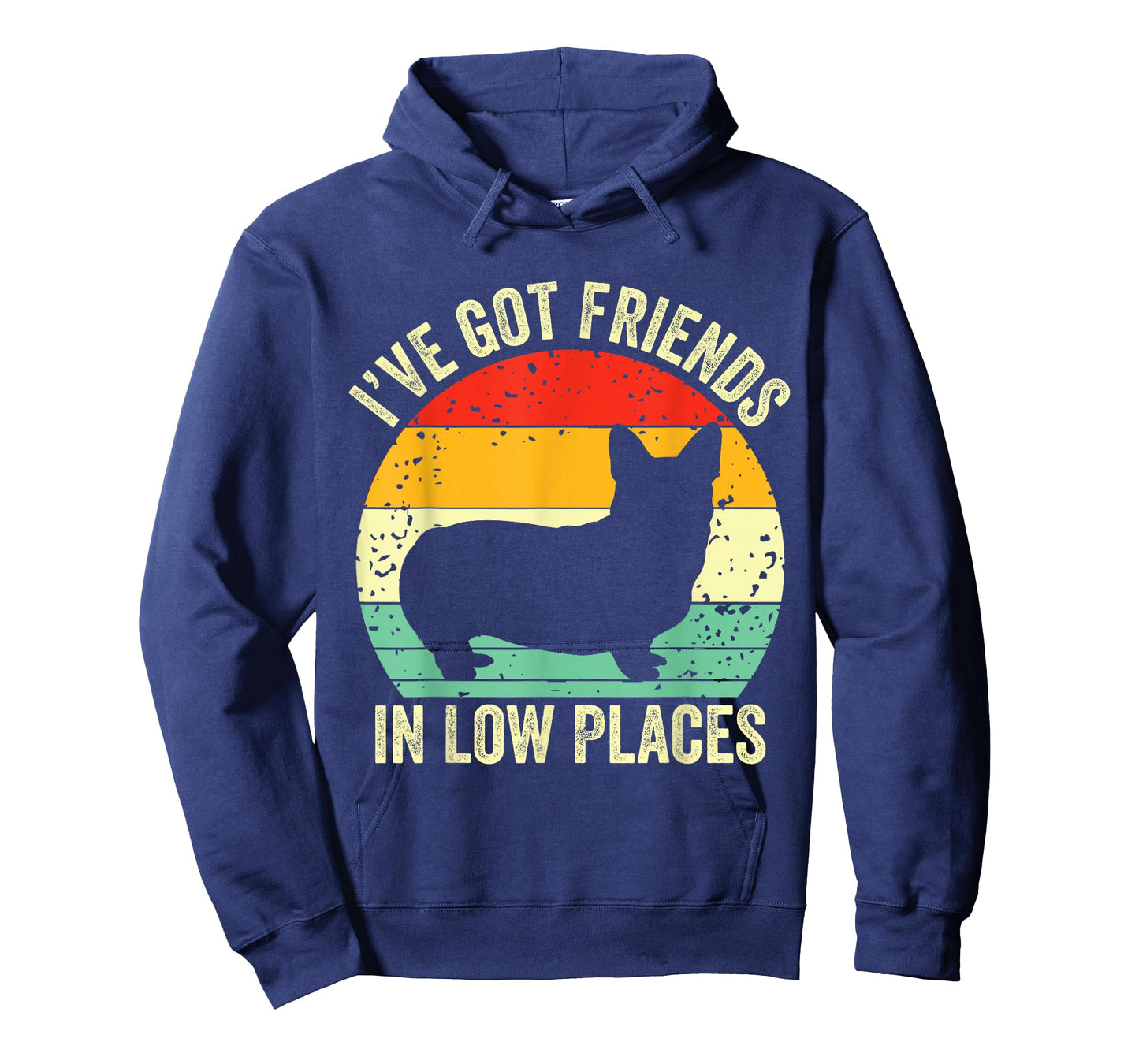Corgi I've Got Friends in Low Places Pembroke Welsh Lover Te T-Shirt Small