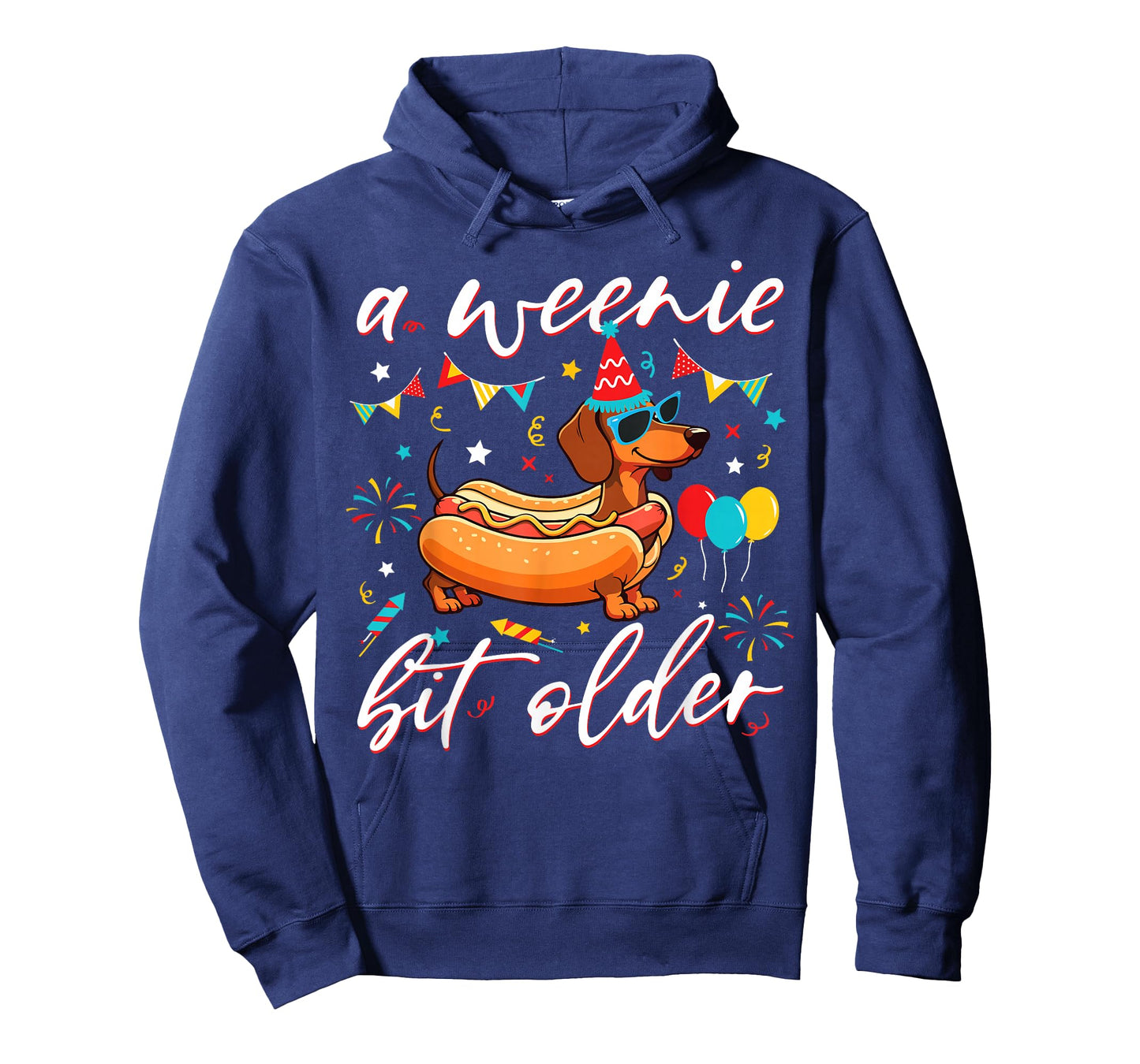 A Weenie Bit Older Funny Dachshund Hot Dog Birthday Party T-Shirt