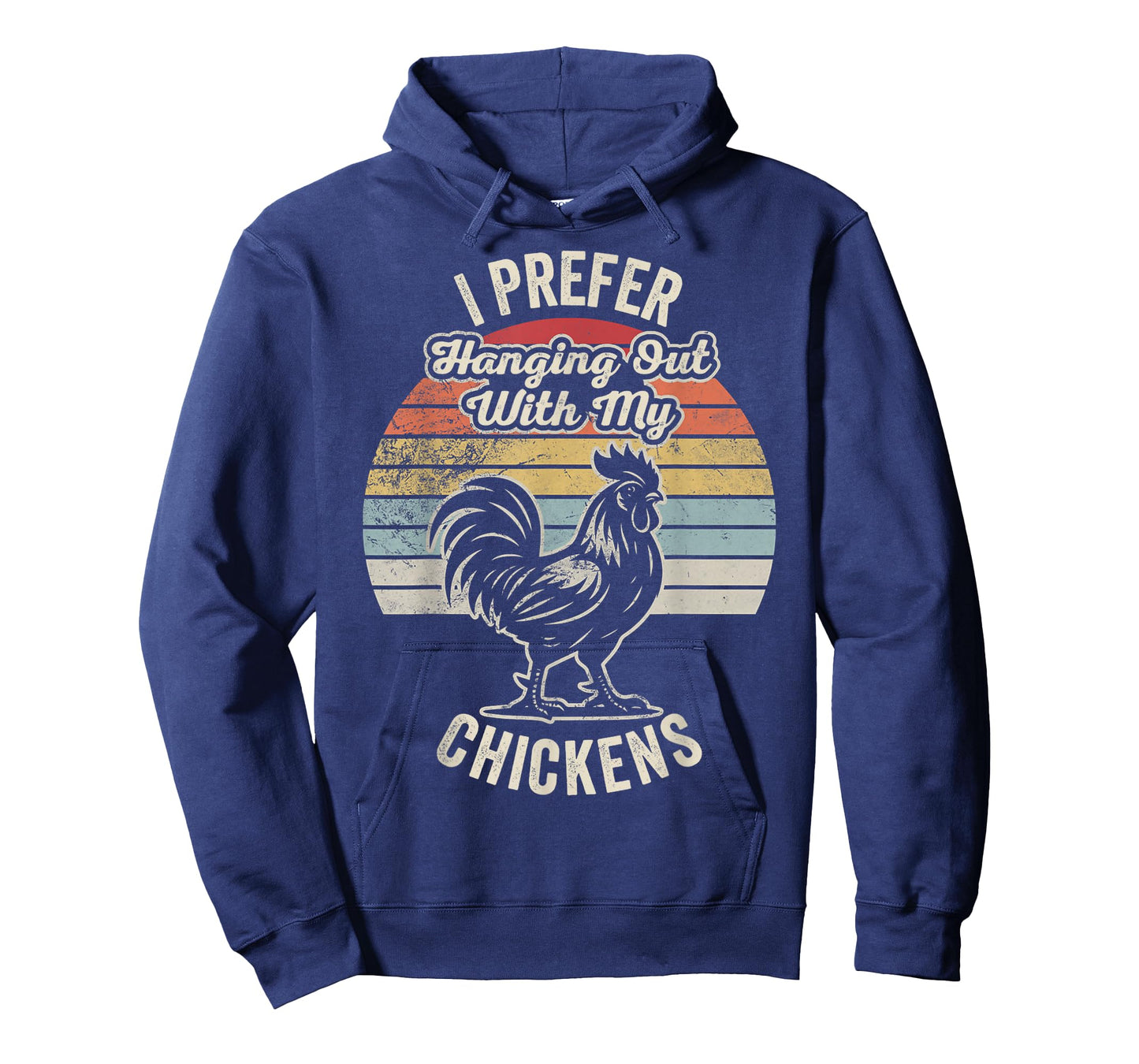 I Prefer Hanging Out with My Chickens Retro T-Shirt