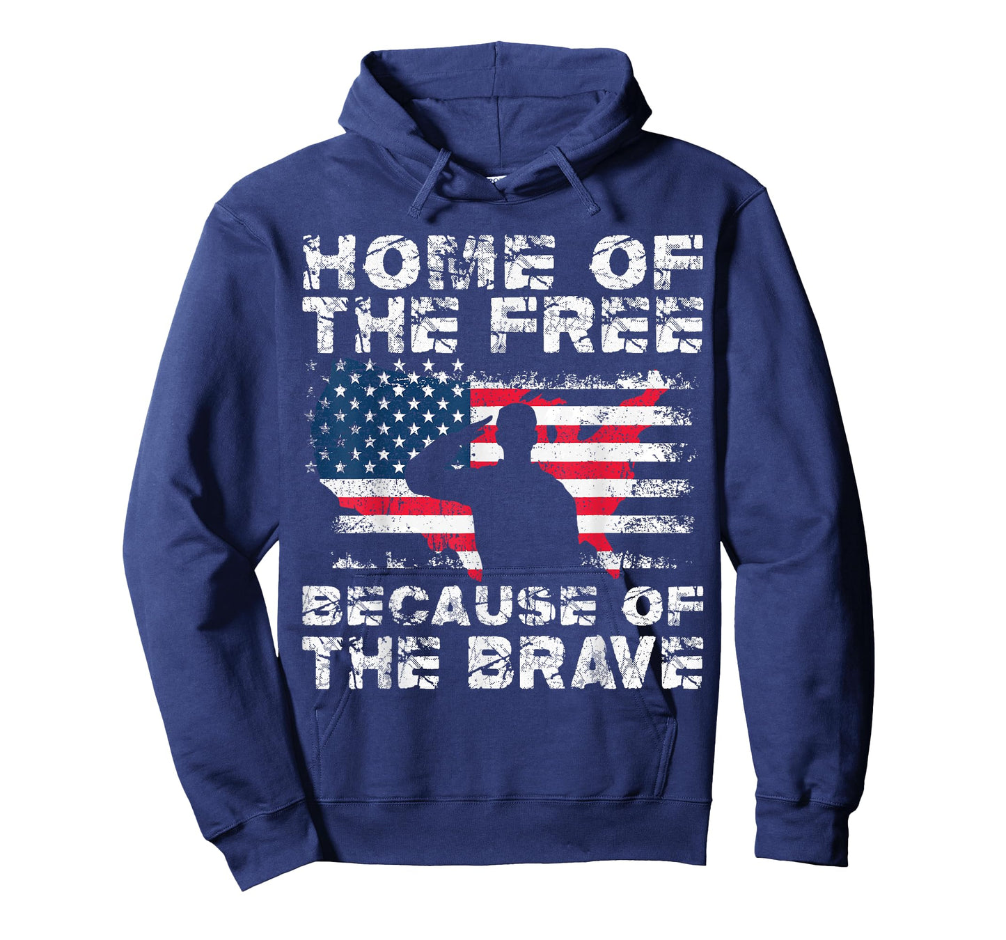 Home Of The Free Because Of The Brave Vintage Military T-Shirt