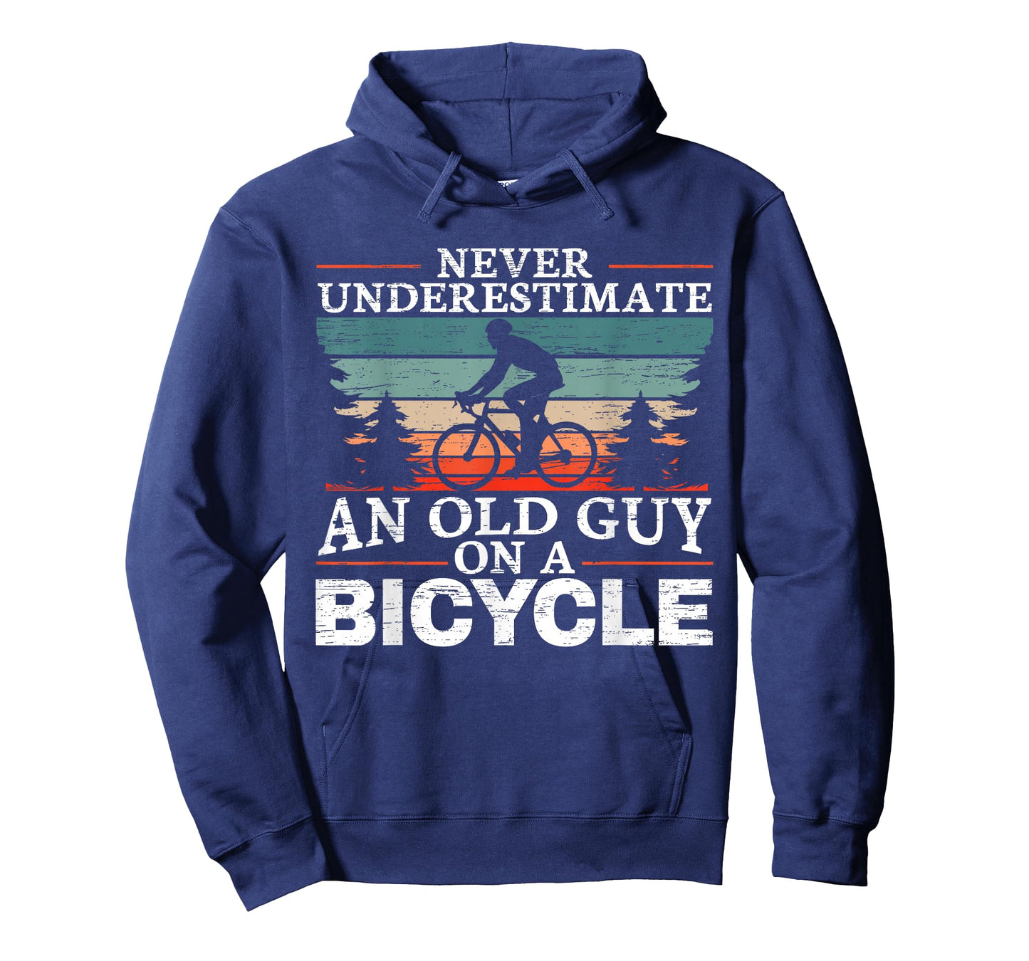 Never Underestimate an Old Man On A Bicycle for a Cycling T-Shirt