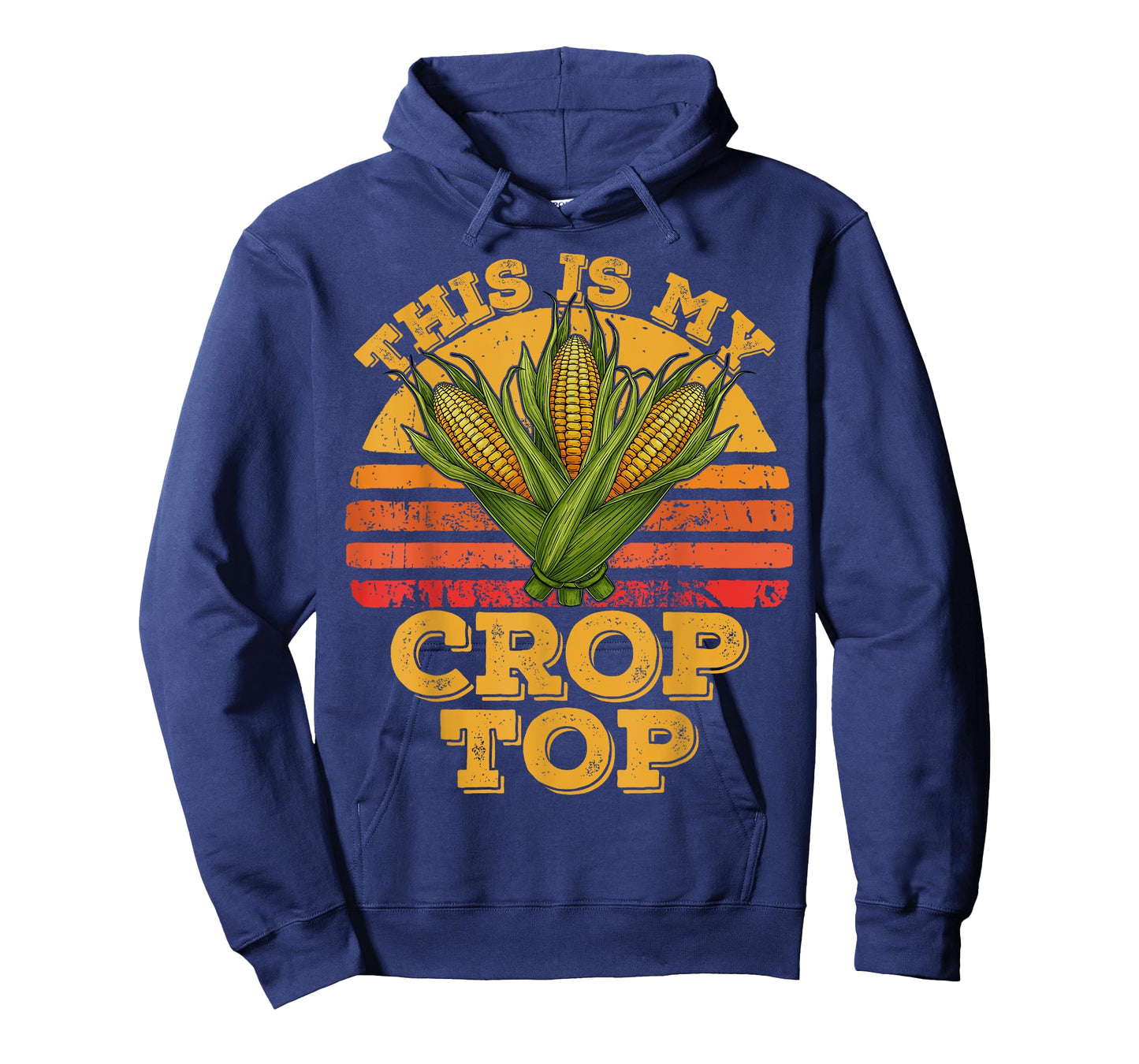 This Is My Crop Top Funny Farmer Farming Corn Lover Retro T-Shirt