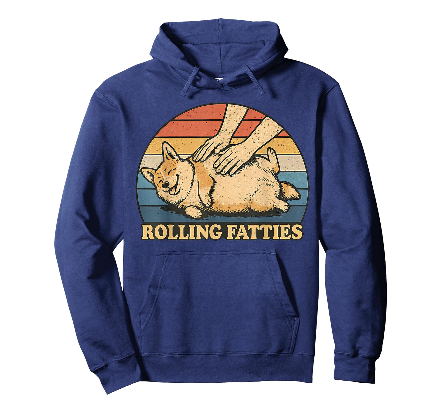 Corgi Rolling Fatties Pun Joke Dog Lover T-Shirt