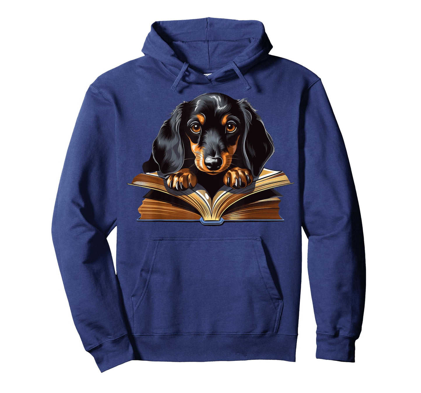 Dachshund Dog Reading Book Men Women Kids T-Shirt