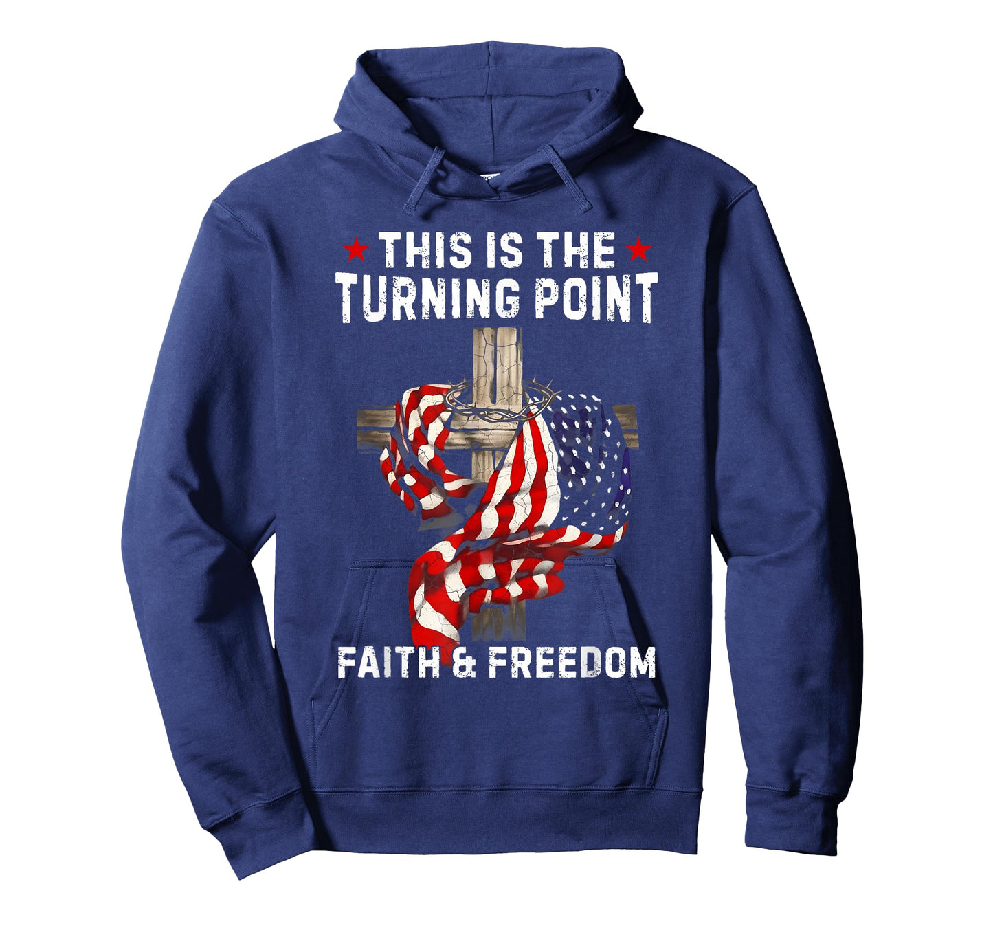 This is The Turning Point Patriotic Christian Faith USA Flag T-Shirt