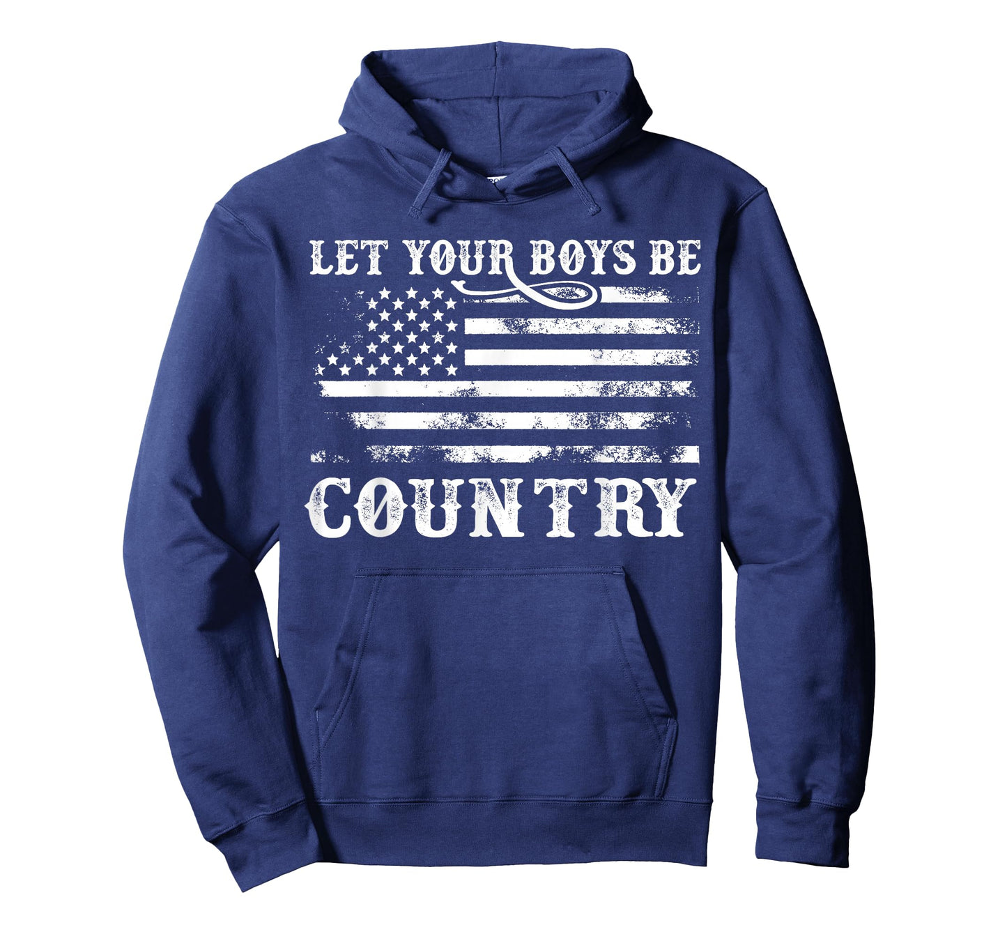 Vintage Let Your Boys Be Country Flag USA Country Music T-Shirt