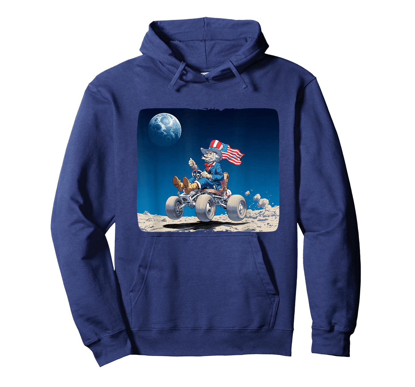 Nice Moon and Space Vehicle with Earth View for Man & Woman T-Shirt