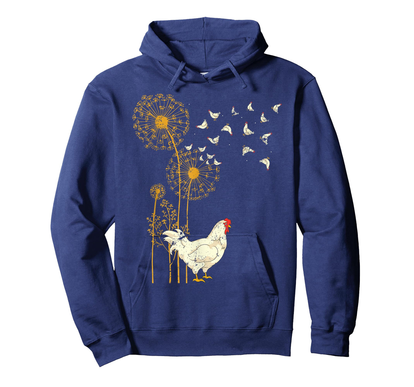 Farmer Poultry Bird Flower Farm Animal Dandelion Chicken T-Shirt