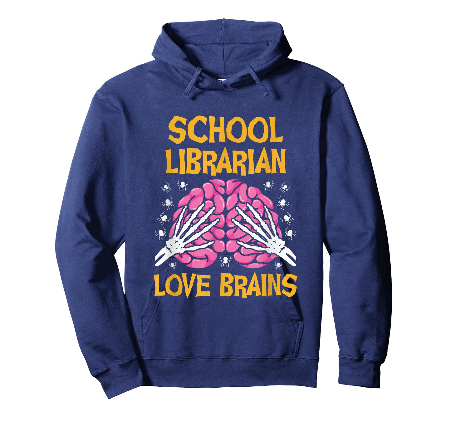 School Librarian Love Brains Funny Halloween School T-Shirt