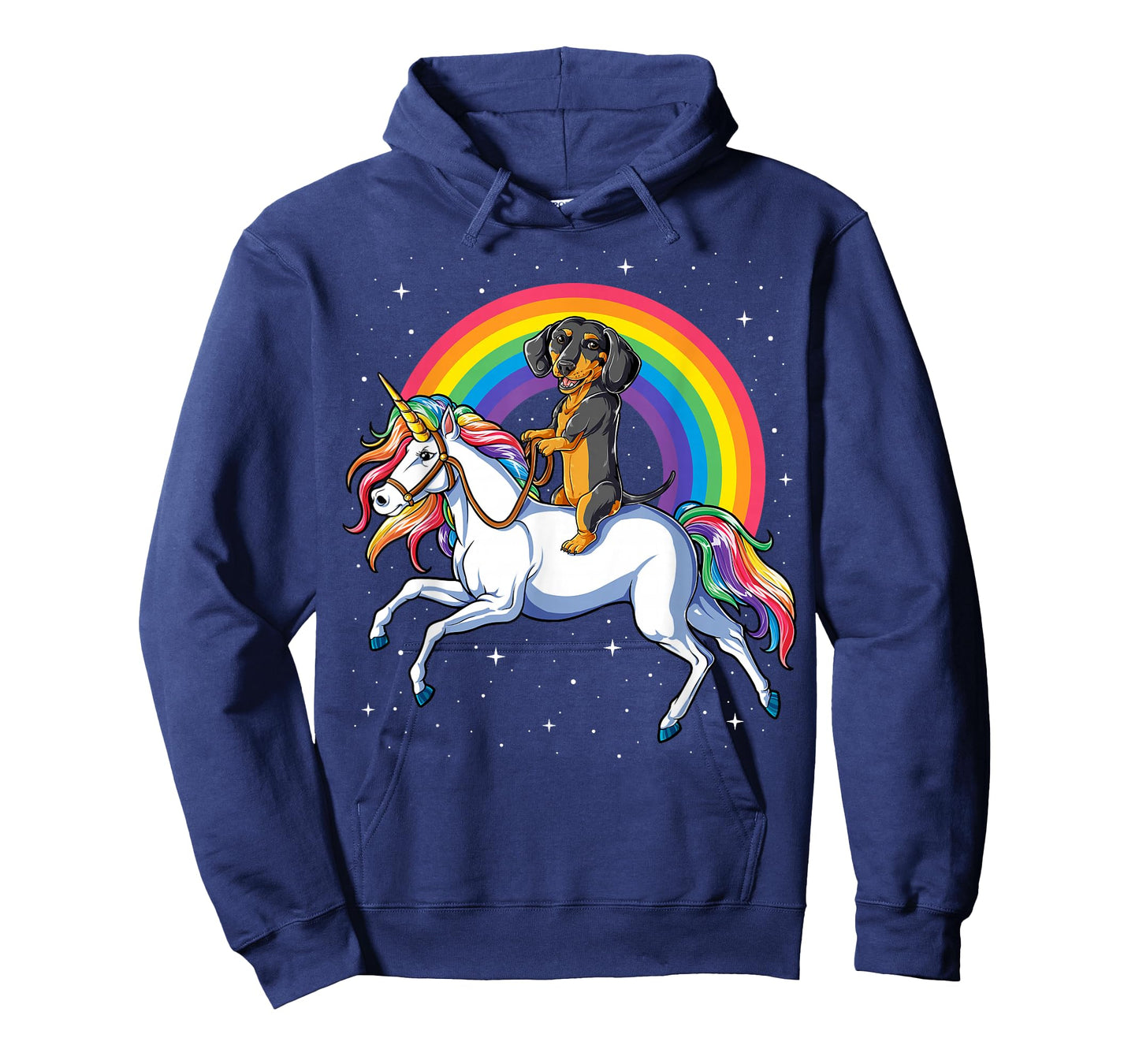 Dachshund Unicorn Girls Space Galaxy Rainbow Dog T-Shirt