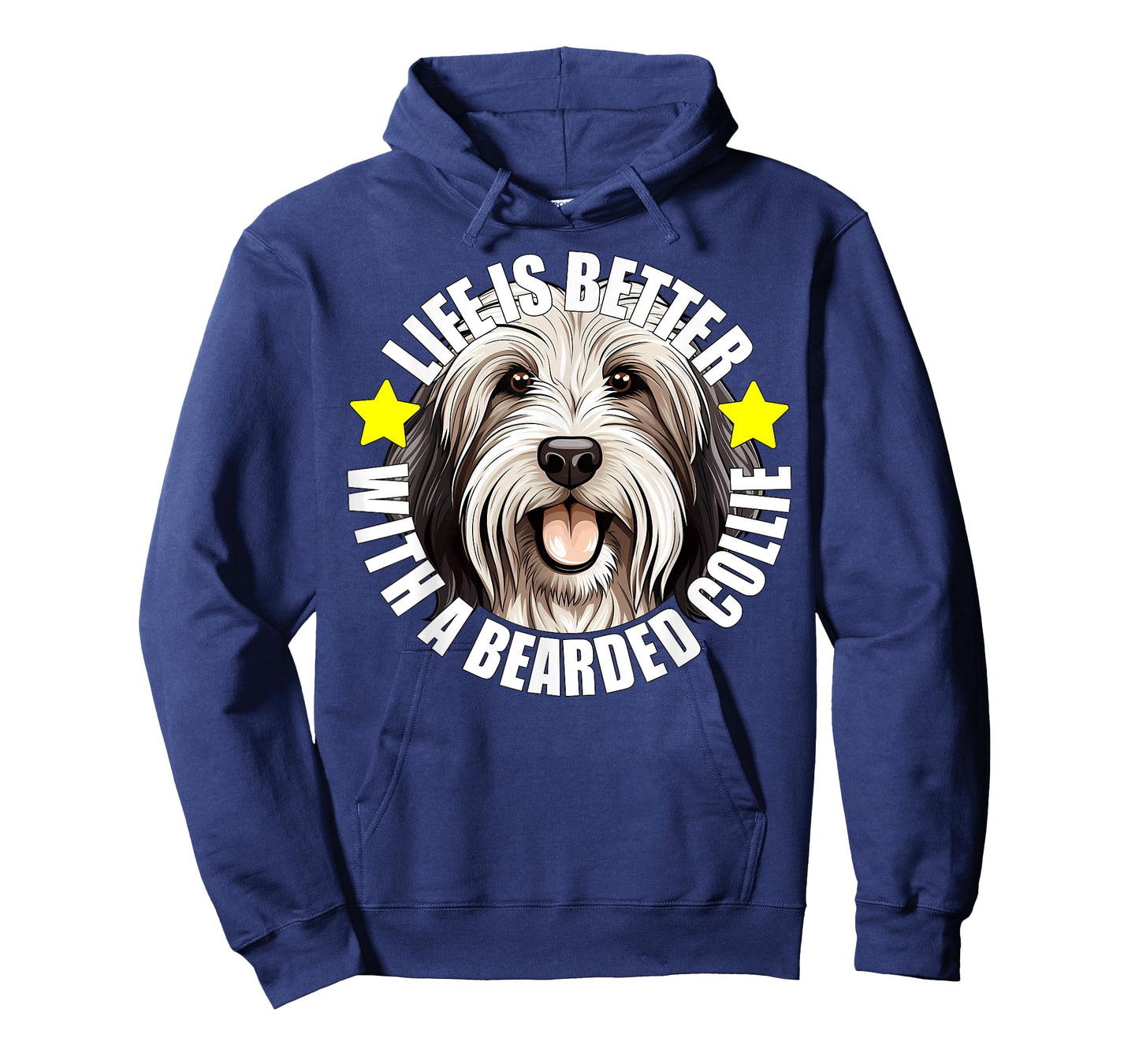 Life Is Better With a Bearded Collie Cute Puppy Dog Lover Men Women Girls Kids T-Shirt