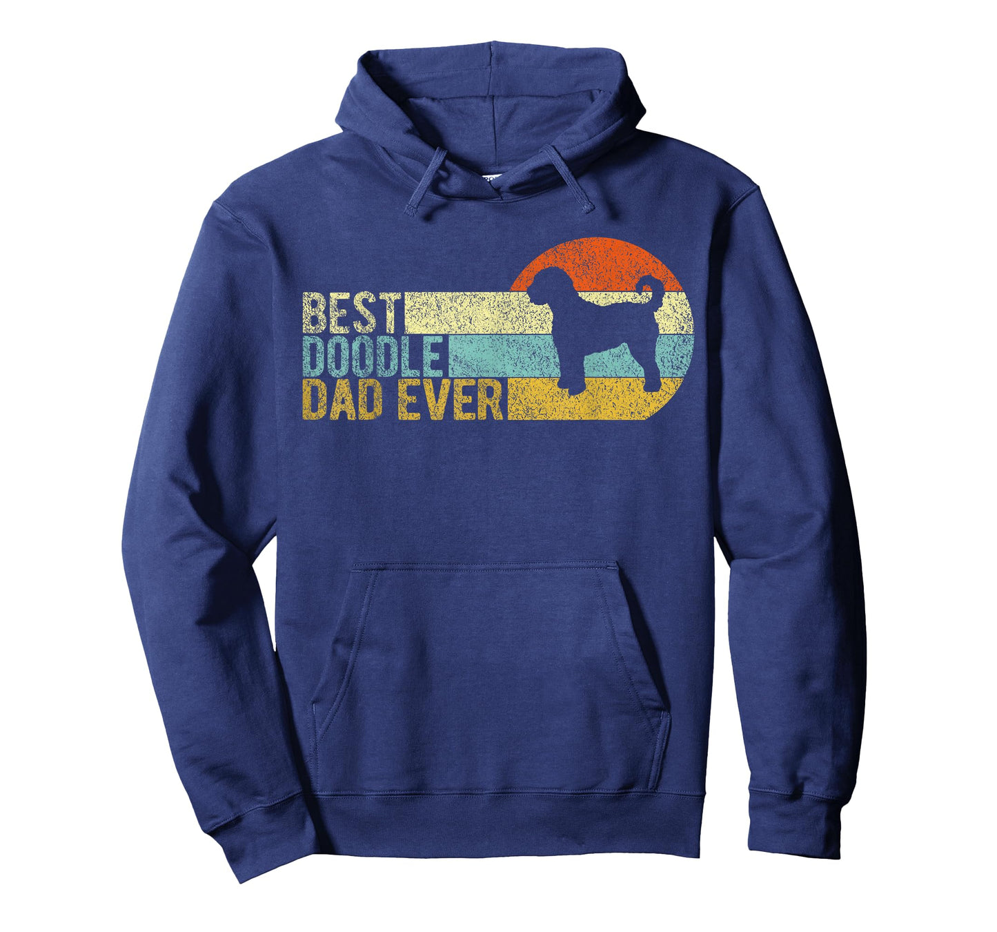 Best Doodle Dad Ever Retro Vintage Goldendoodle T-Shirt