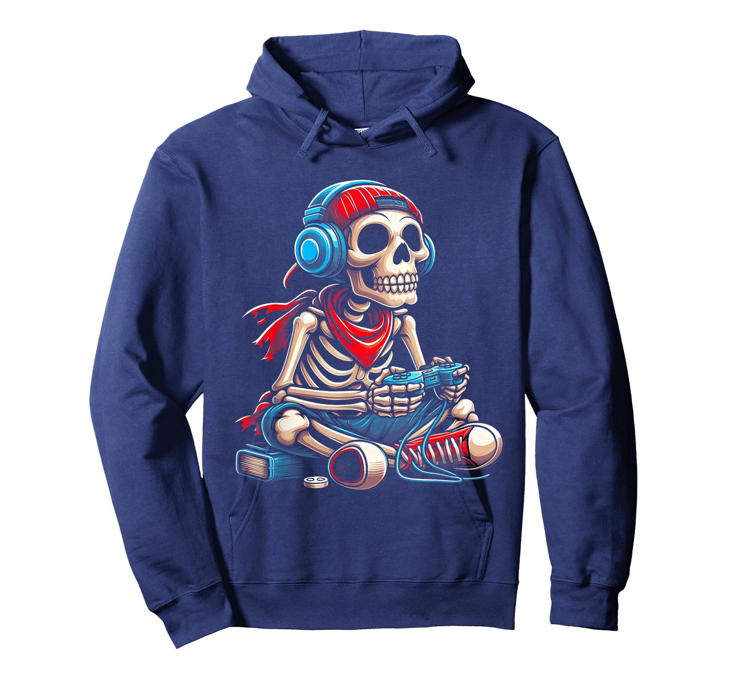 Halloween Skeleton Gamer Video Gaming Gamer E-Sport Player T-Shirt