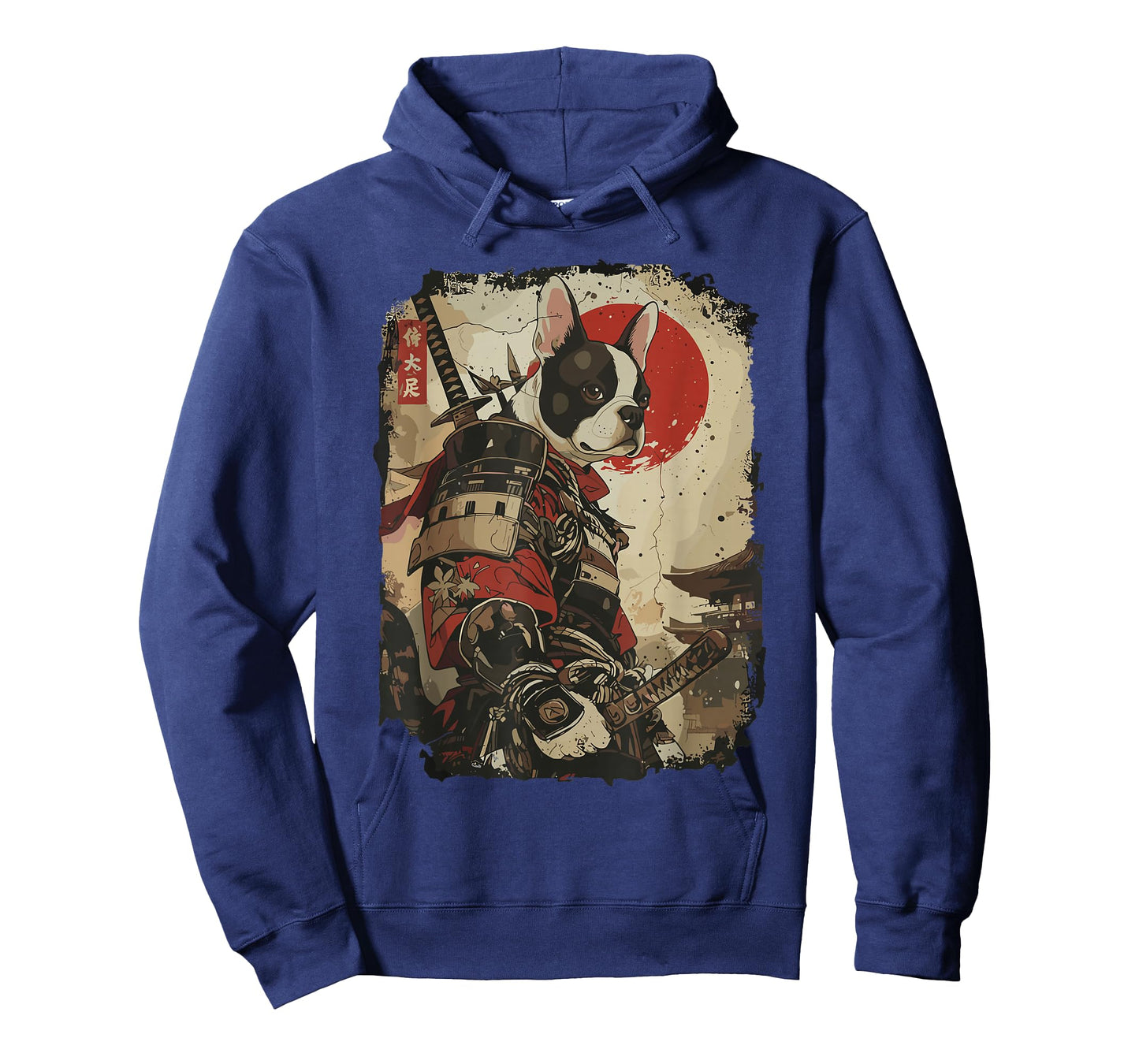 Samurai French Bulldog Dog Lover Vintage Mens Graphic T-Shirt