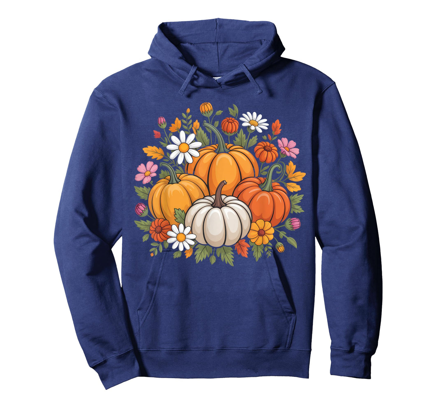 Autumn Harvest Pumpkins Floral Art for Nature Lovers T-Shirt
