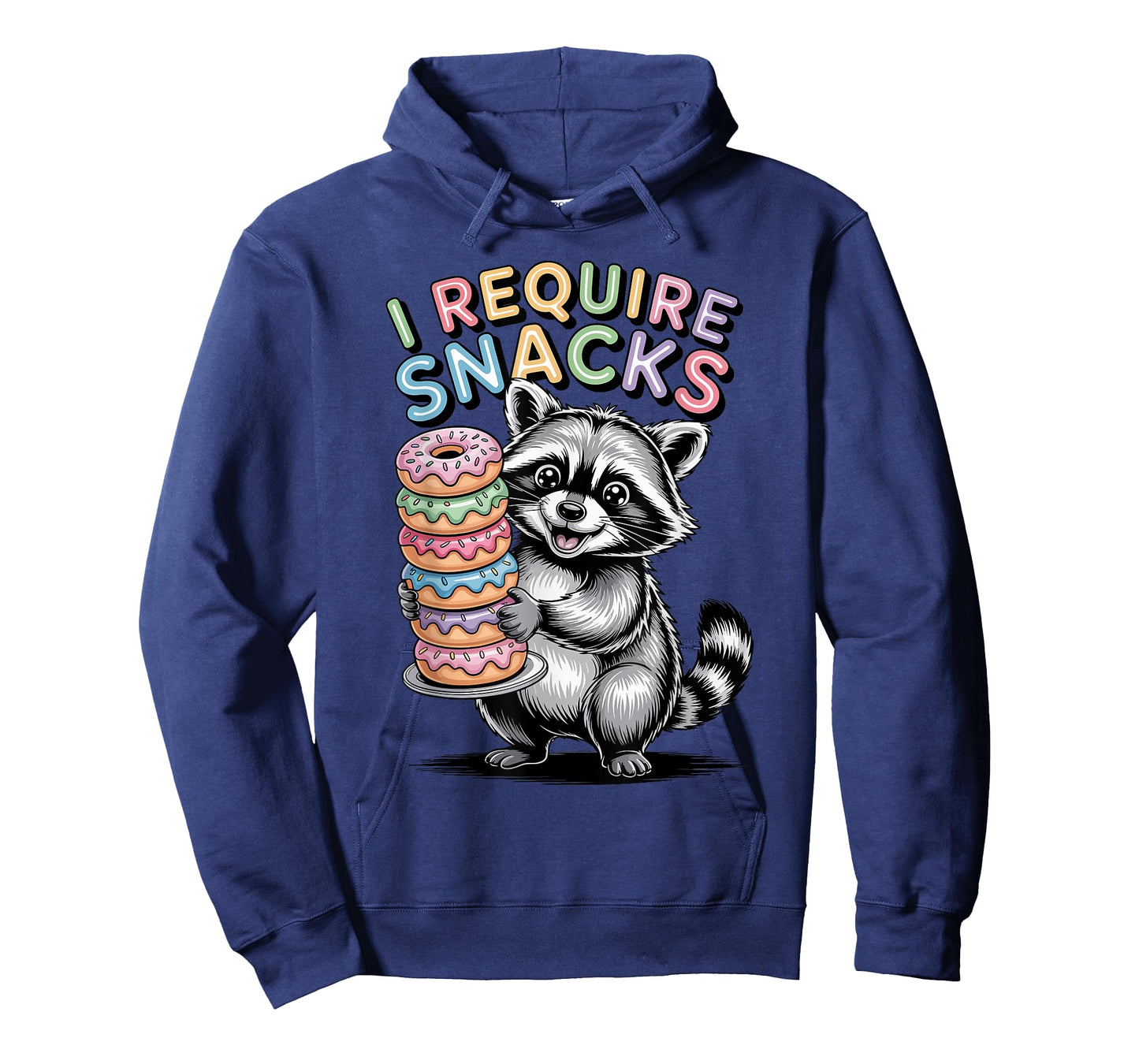 I Require Snacks Raccoon Shirt Funny Christmas Men Women T-Shirt