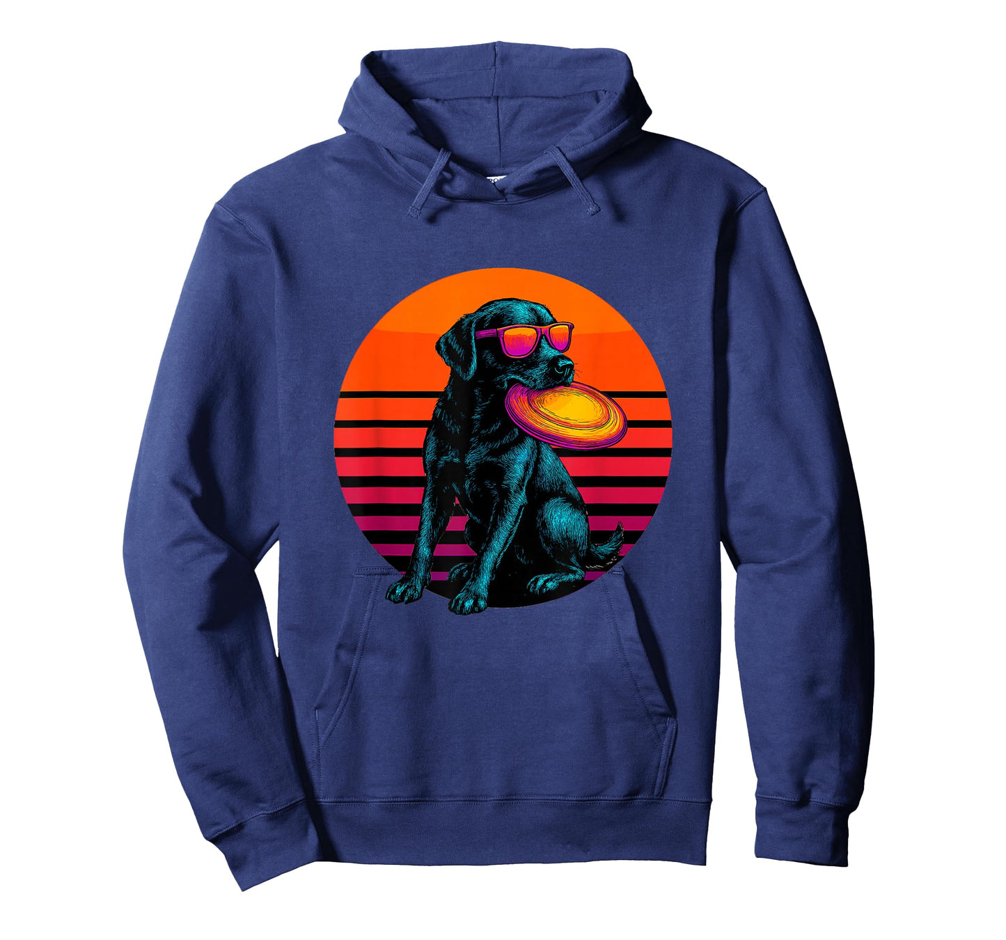 Retro Dog with Frisbee Ultimate Frisbee Player T-Shirt