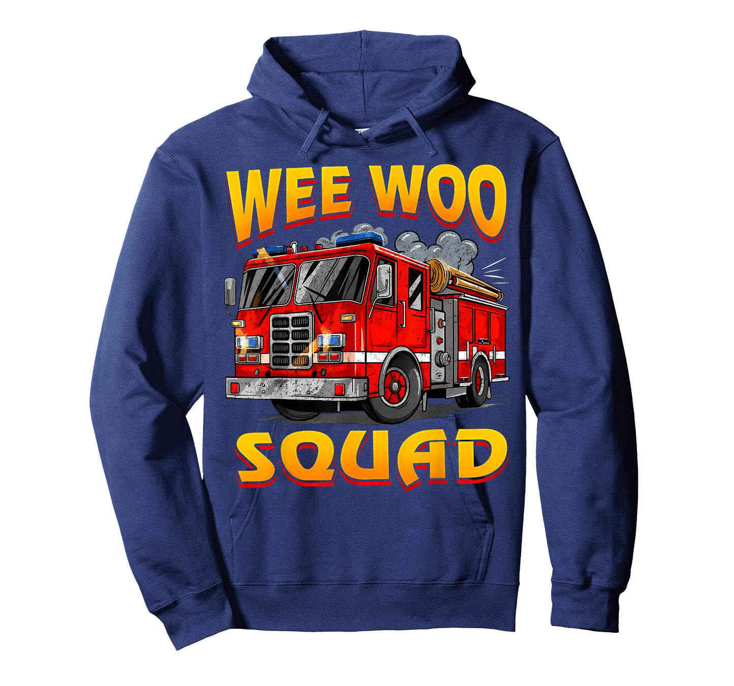 Wee Woo Squad Firefighter Truck Lover Fireman Crew Family T-Shirt