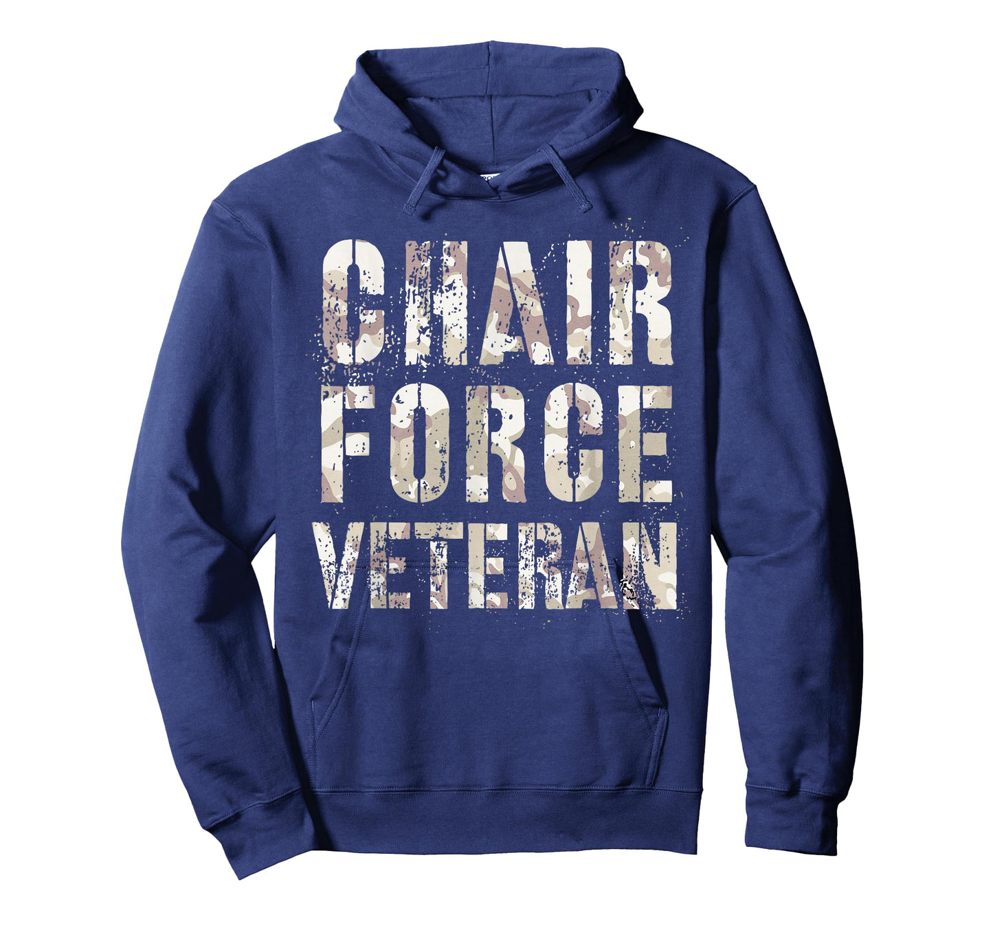 Camo CHAIR FORCE VETERAN Airman Warrior Proud Officer T-Shirt