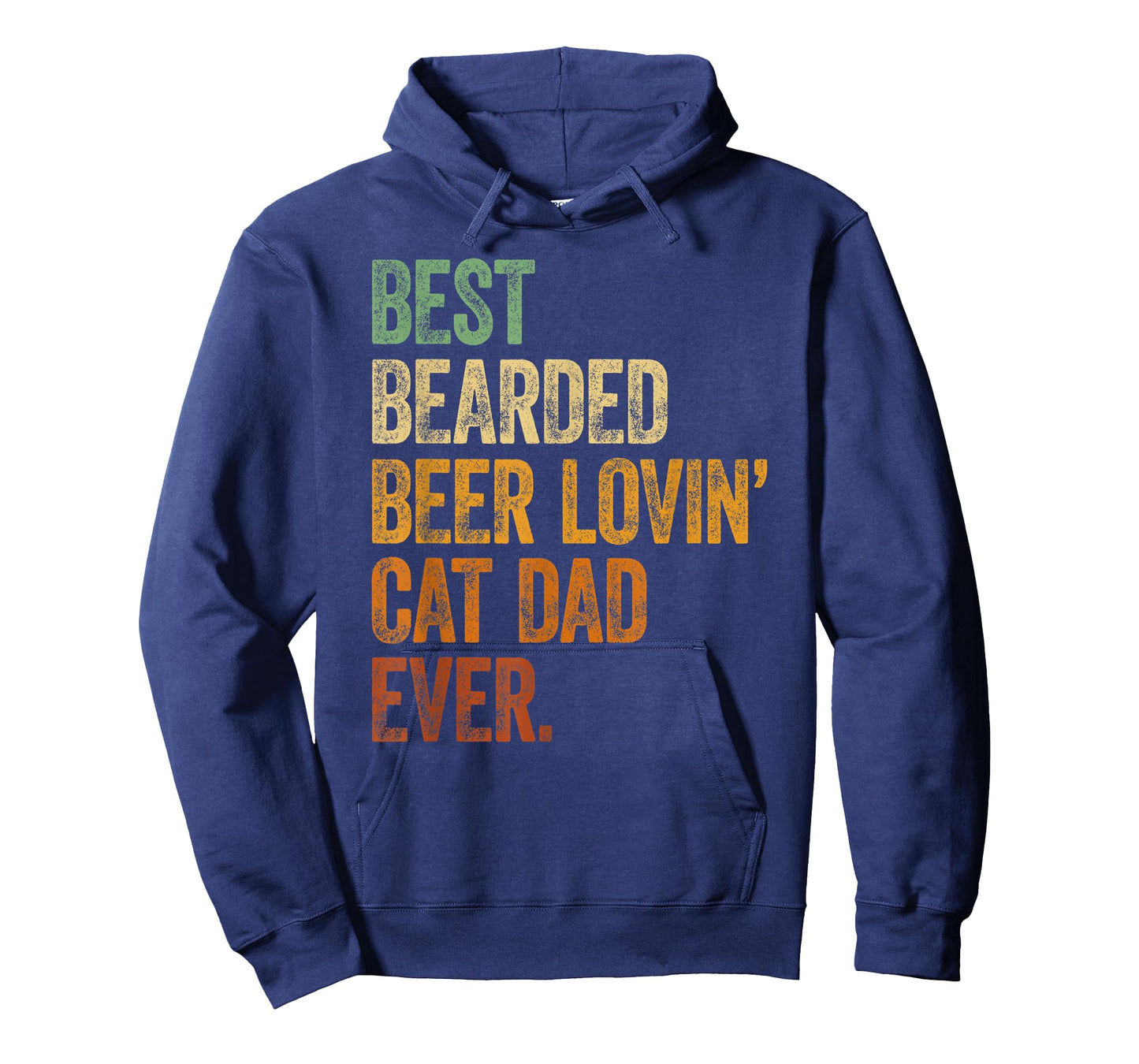 Mens Best Bearded Beer Lovin Cat Dad Shirt Pet Lover Owner Gifts T-Shirt