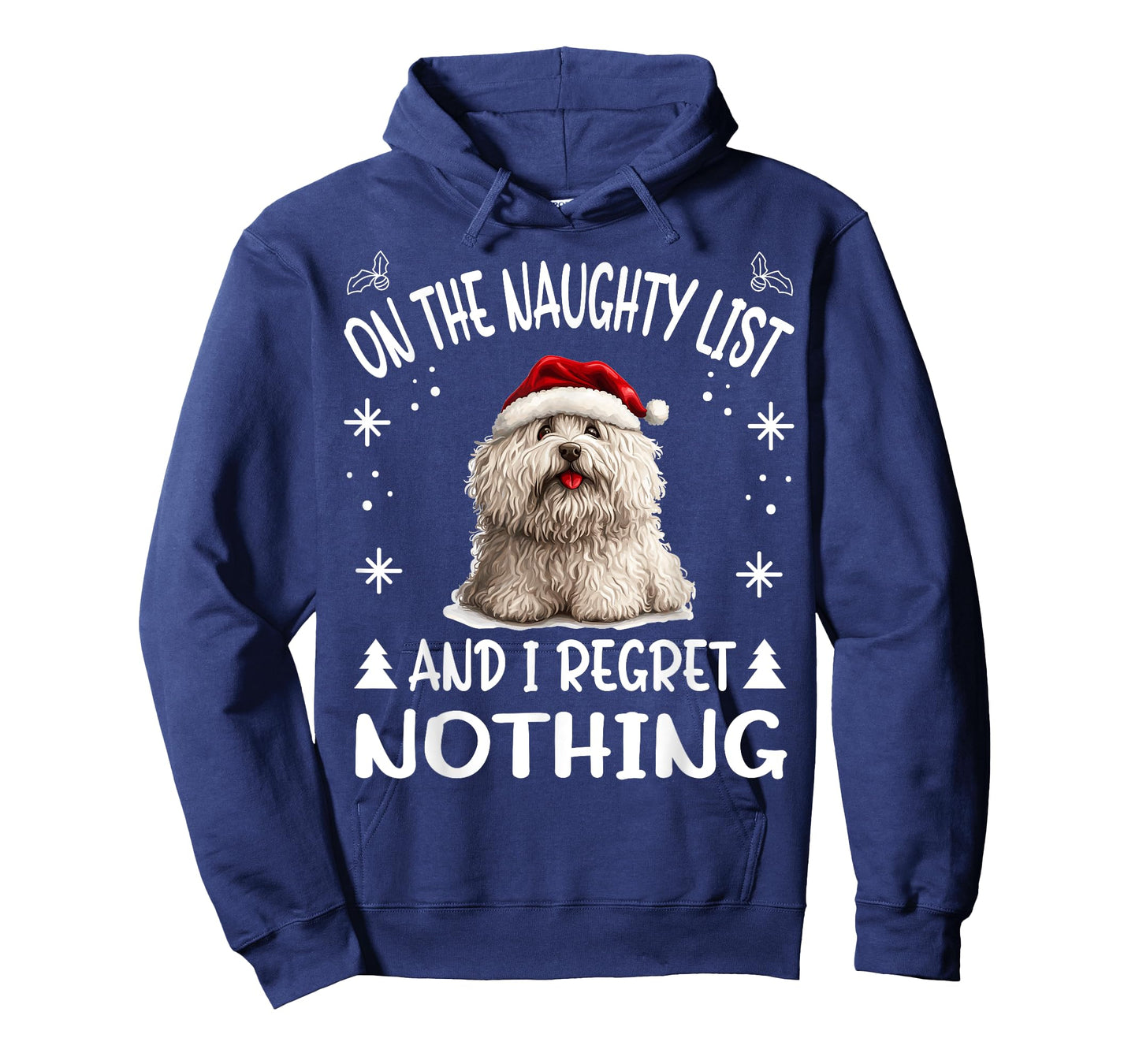 Cute Puli dog Dog Christmas On The Naughty List and I regret T-Shirt