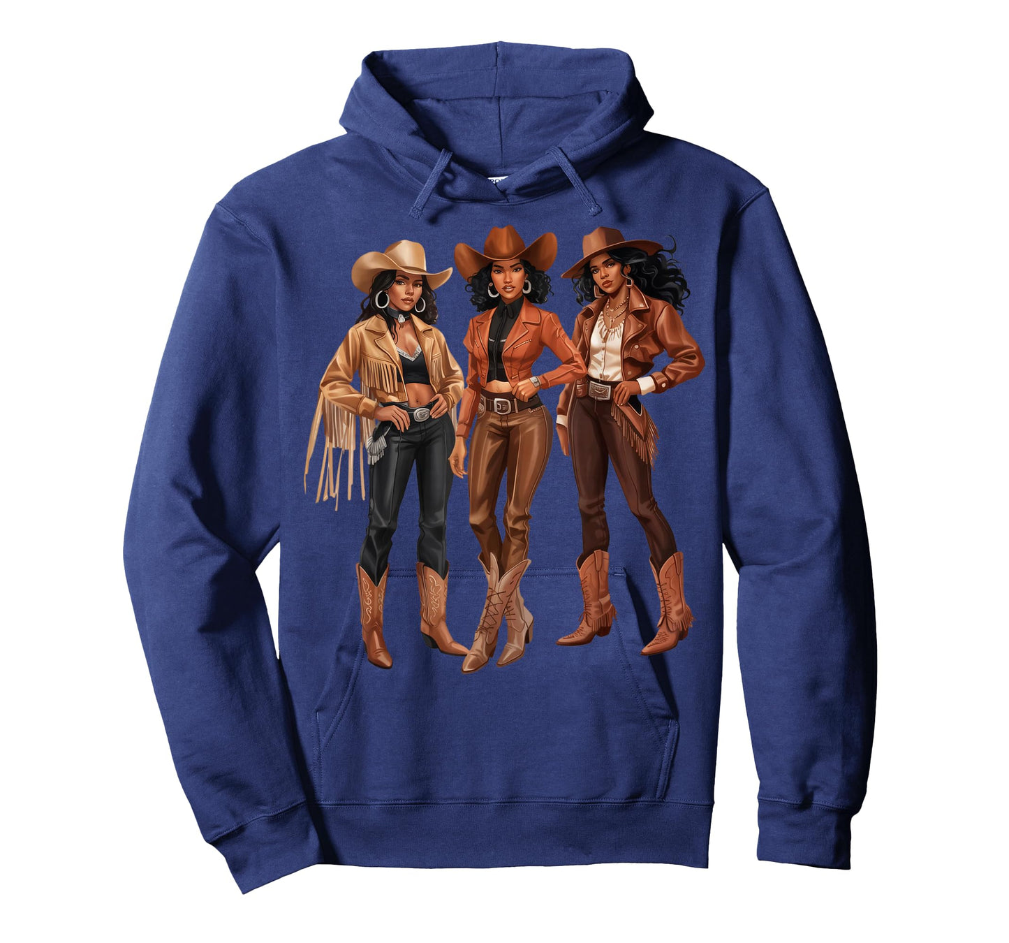 Black African American Cowgirl Western Country Texas Rodeo T-Shirt