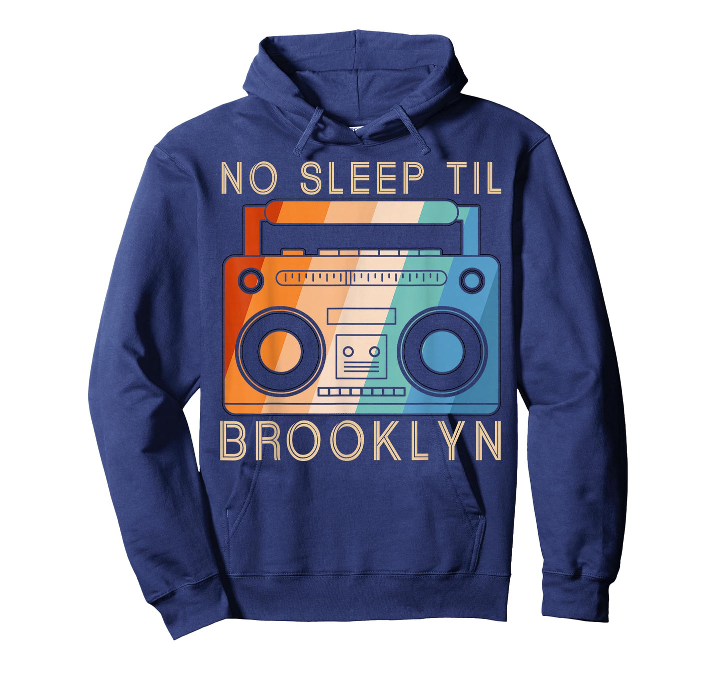 Retro No Sleep Til Brooklyn Vintage Portable Stereo T-Shirt