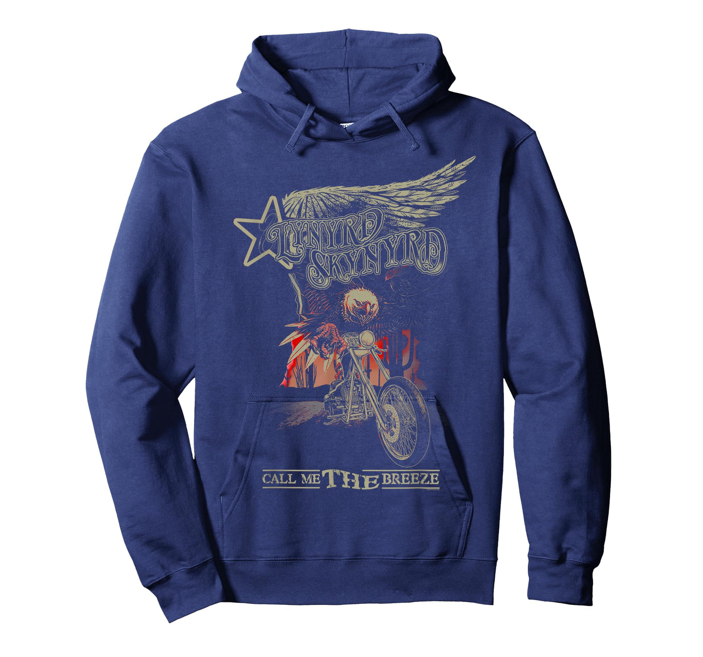 Lynyrd Skynyrd Call Me Breeze Biker Eagle Classic Rock Retro T-Shirt