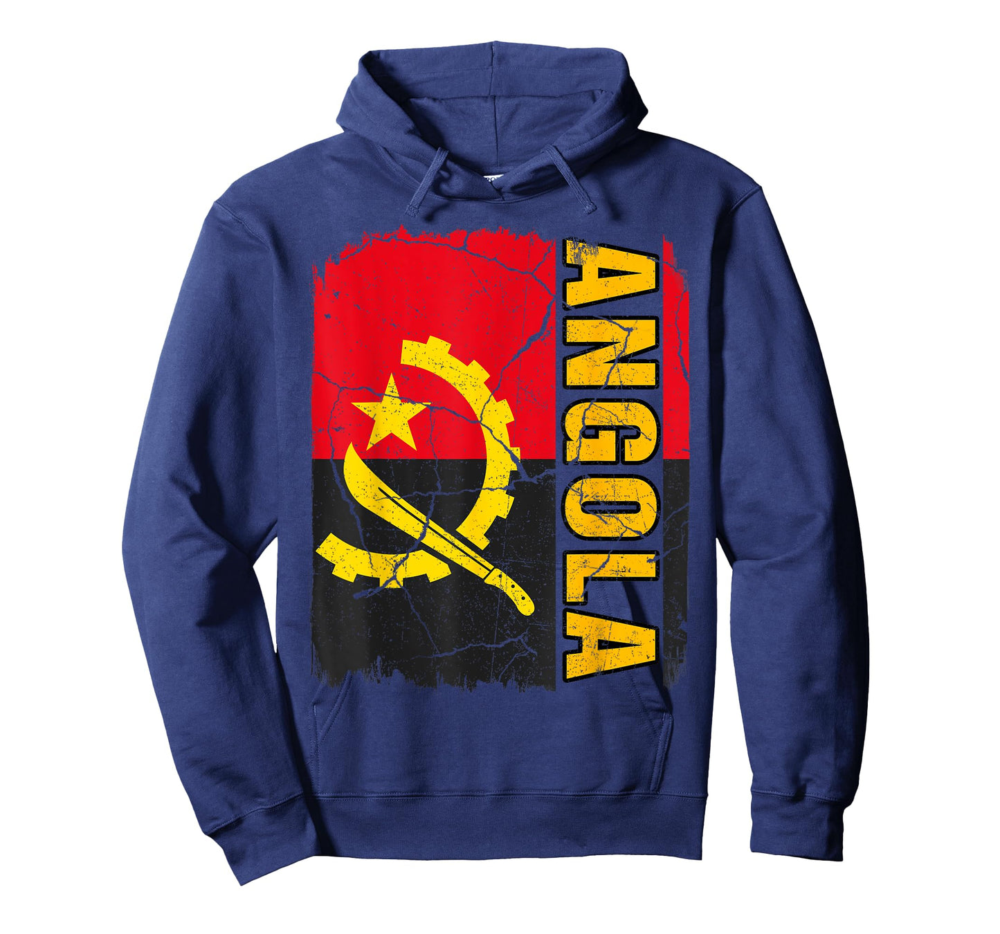 Vintage Angolan Flag Angola Pride Roots Heritage Gift T-Shirt