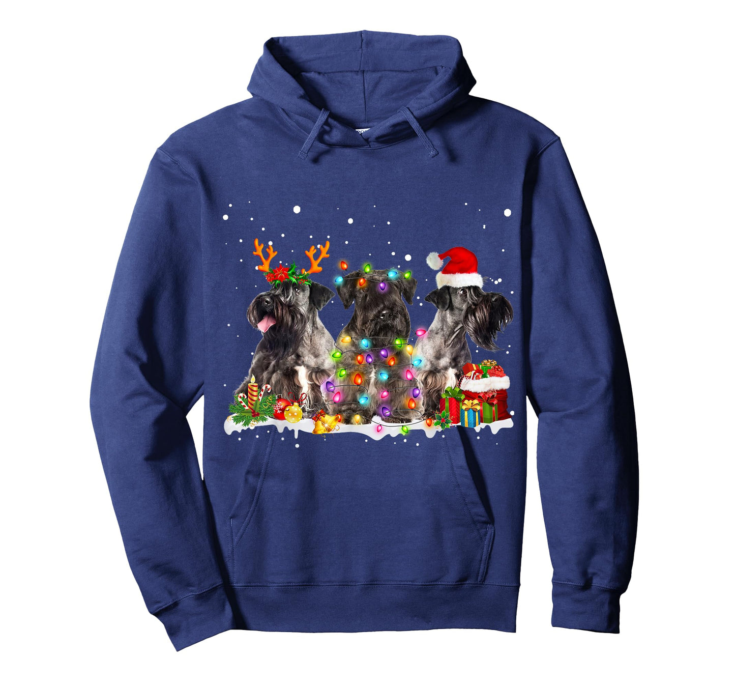 Santa Cesky Terrier Dog Gorgeous Reindeer Christmas Pajama T-Shirt