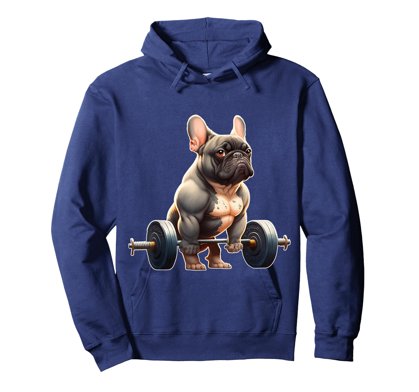 Funny French Bulldog Bodybuilding Gym Frenchie Weightlifter T-Shirt