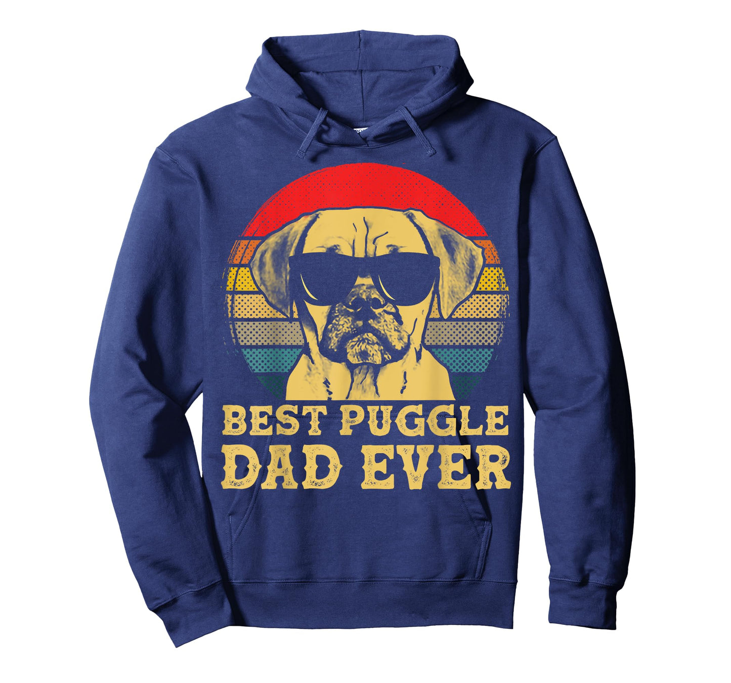 Best Puggle Dad Ever Dog Lovers Retro Vintage T-Shirt for Men Women Kids