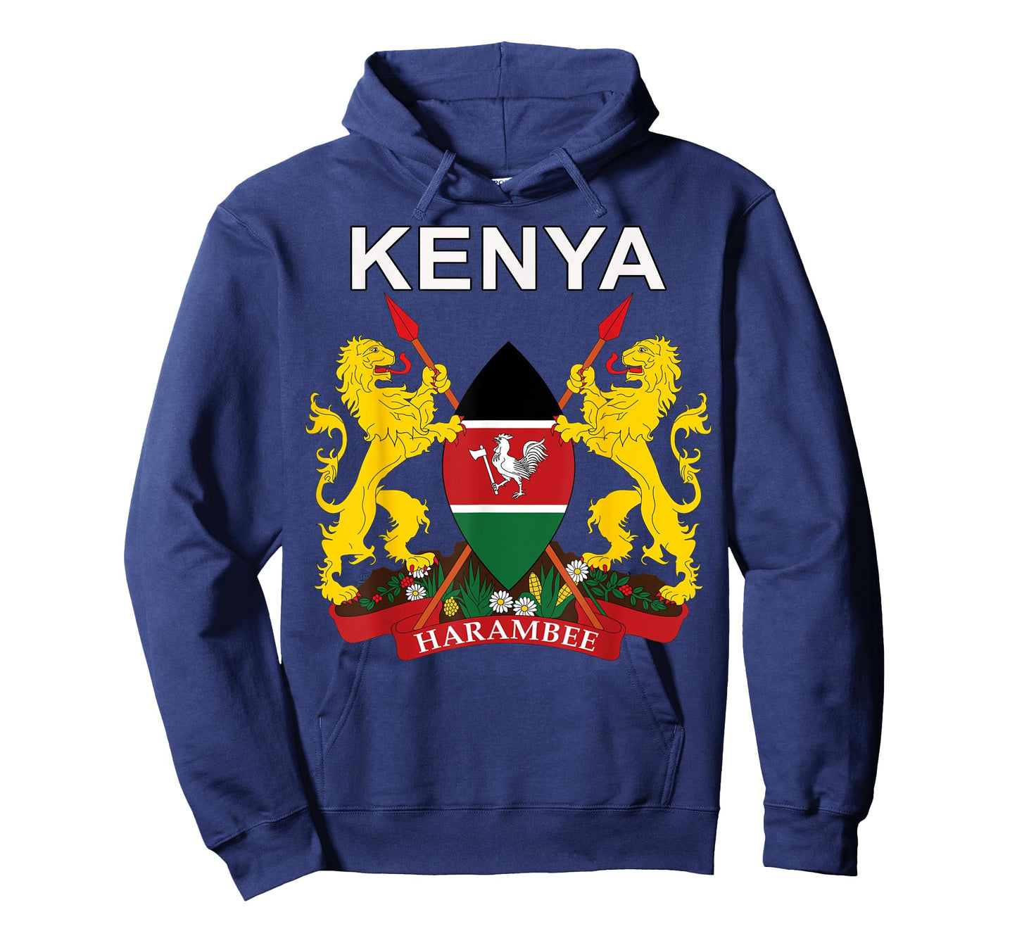 Kenya Emblem Cultural Background T-Shirt