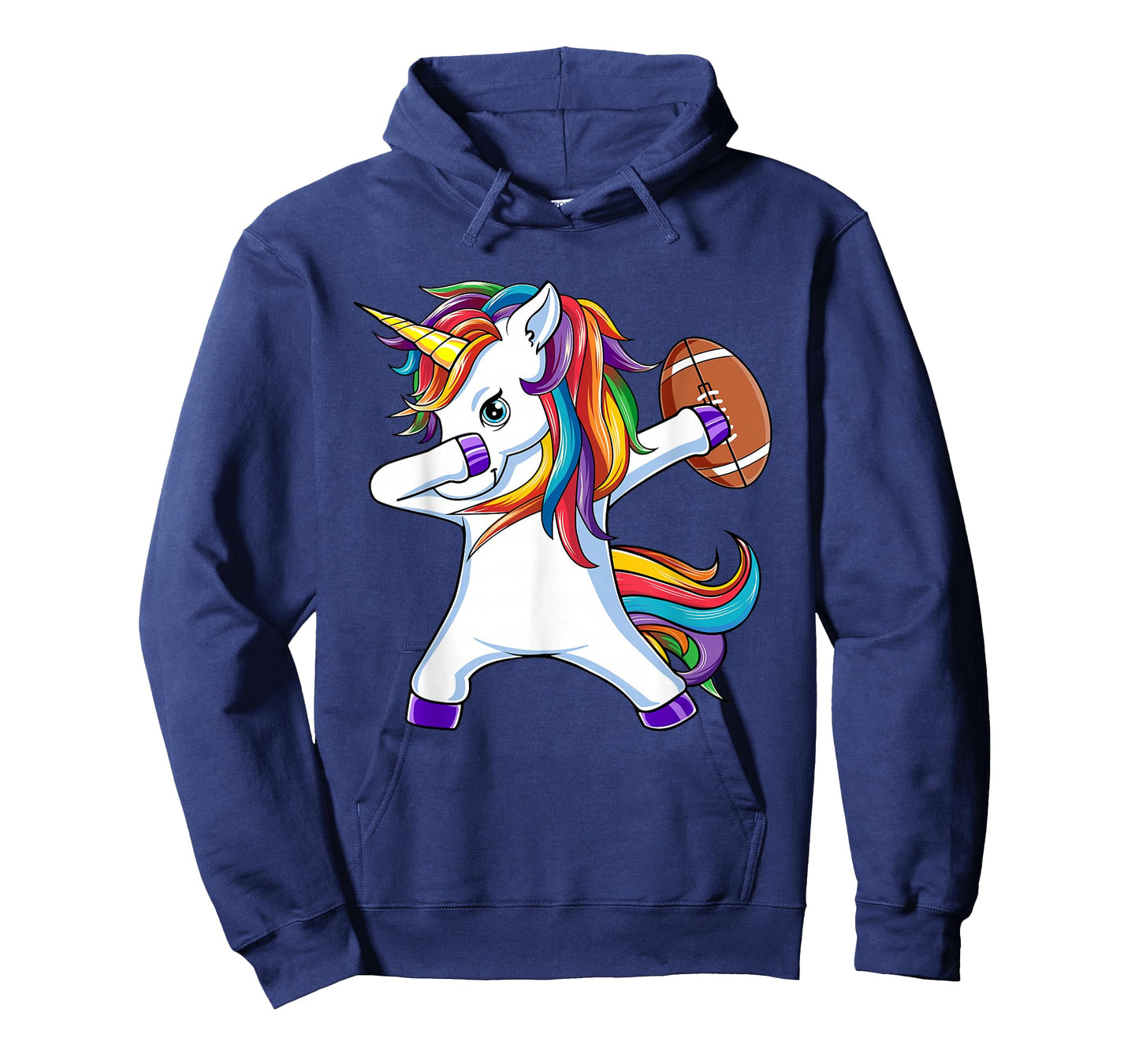 Funny Dabbing Unicorn American Football Gift For Girls Women T-Shirt