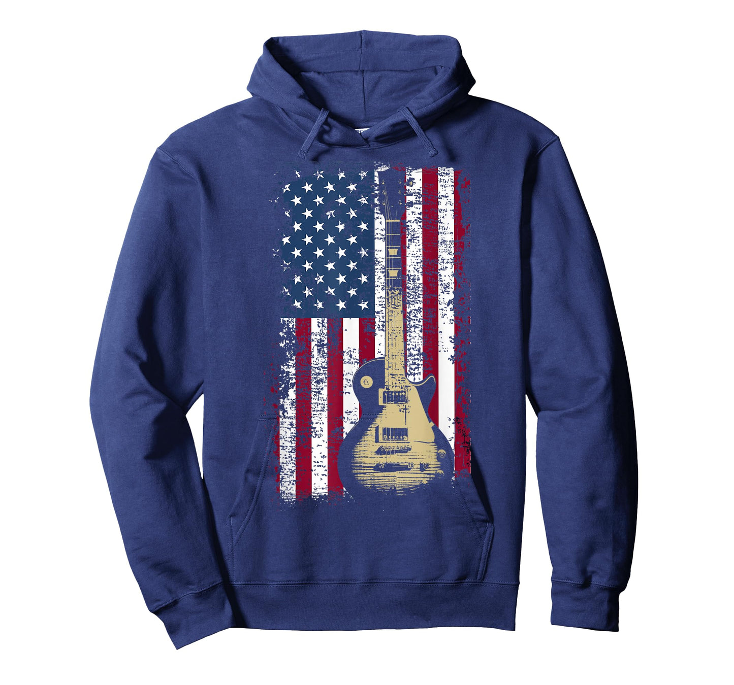 Vintage US Flag Guitar Shirt American Flag Gift T-Shirt T-Shirt