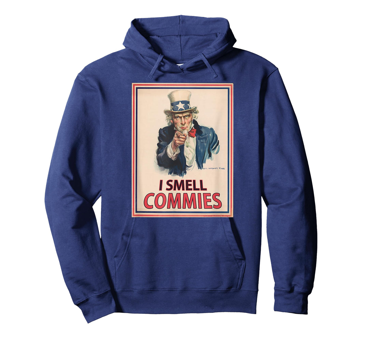 Patriotic Conservative Uncle Sam Poster I SMELL COMMIES T-Shirt
